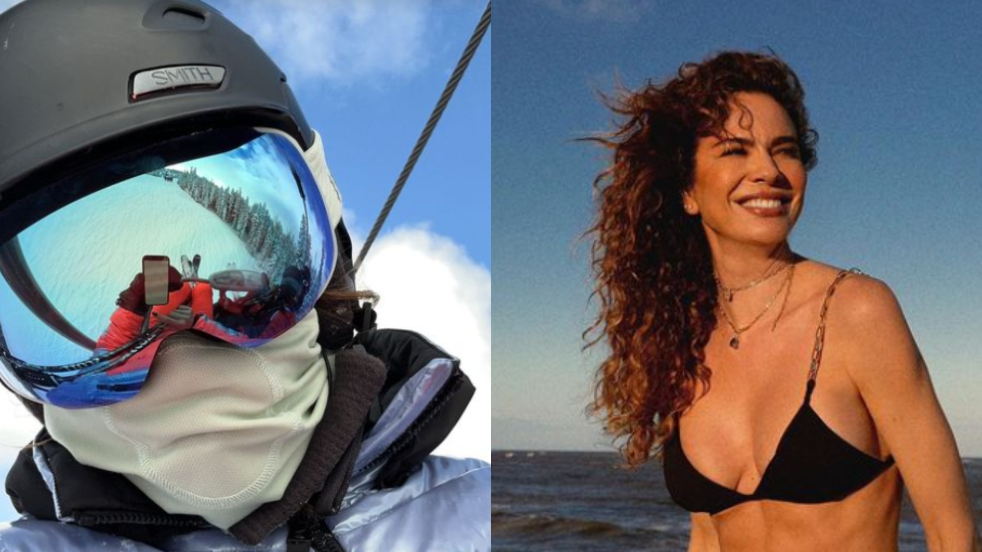 Luciana Gimenez mostra foto tirada momentos antes de acidente grave em Aspen
