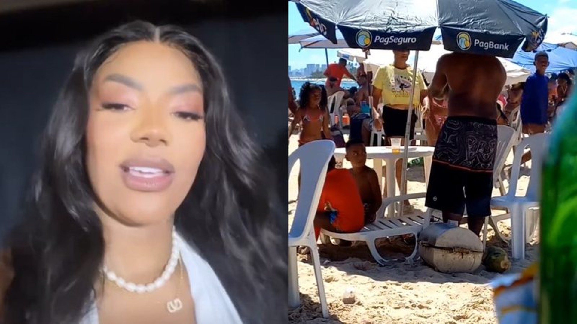 Ludmilla aciona MP da Bahia após pai aparecer em vídeo agredindo as duas filhas