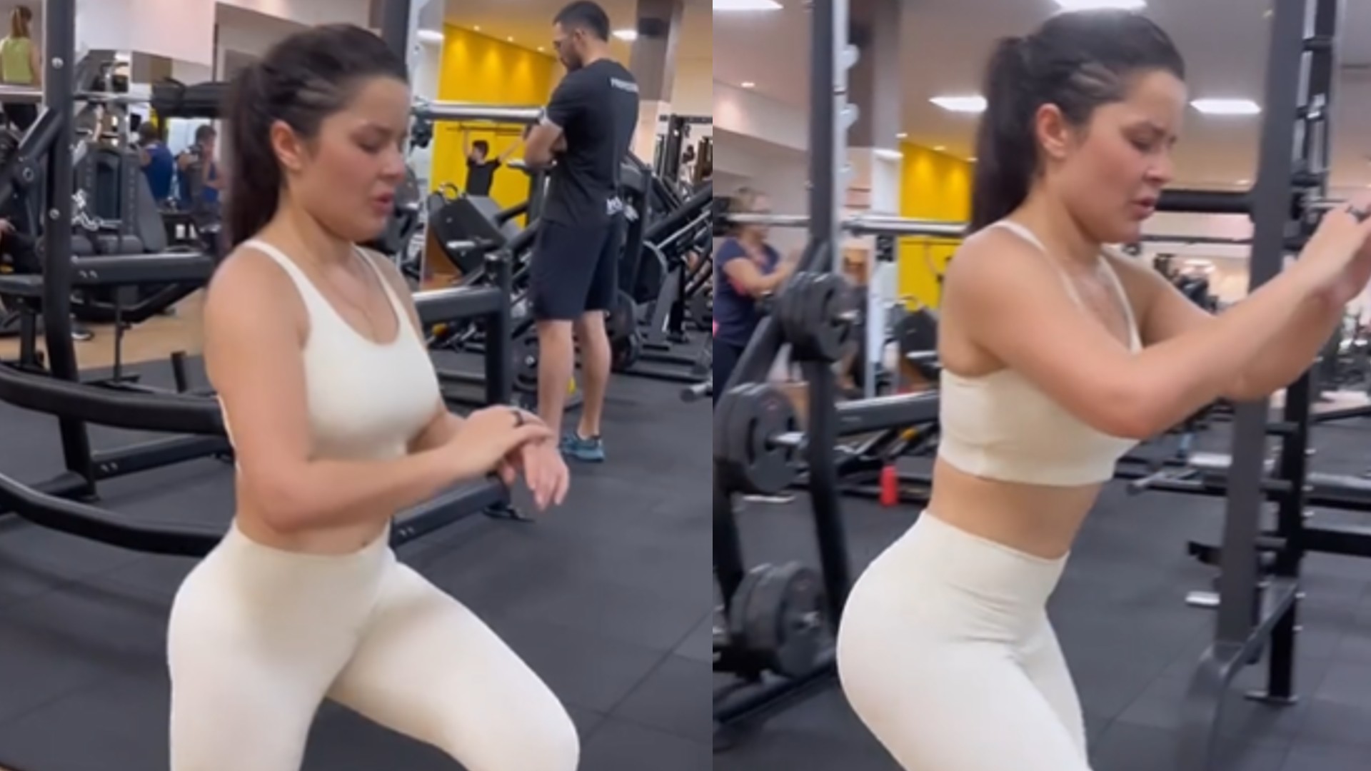 De branco, Maraisa exibe tanquinho trincado na academia: “Shape dos sonhos”