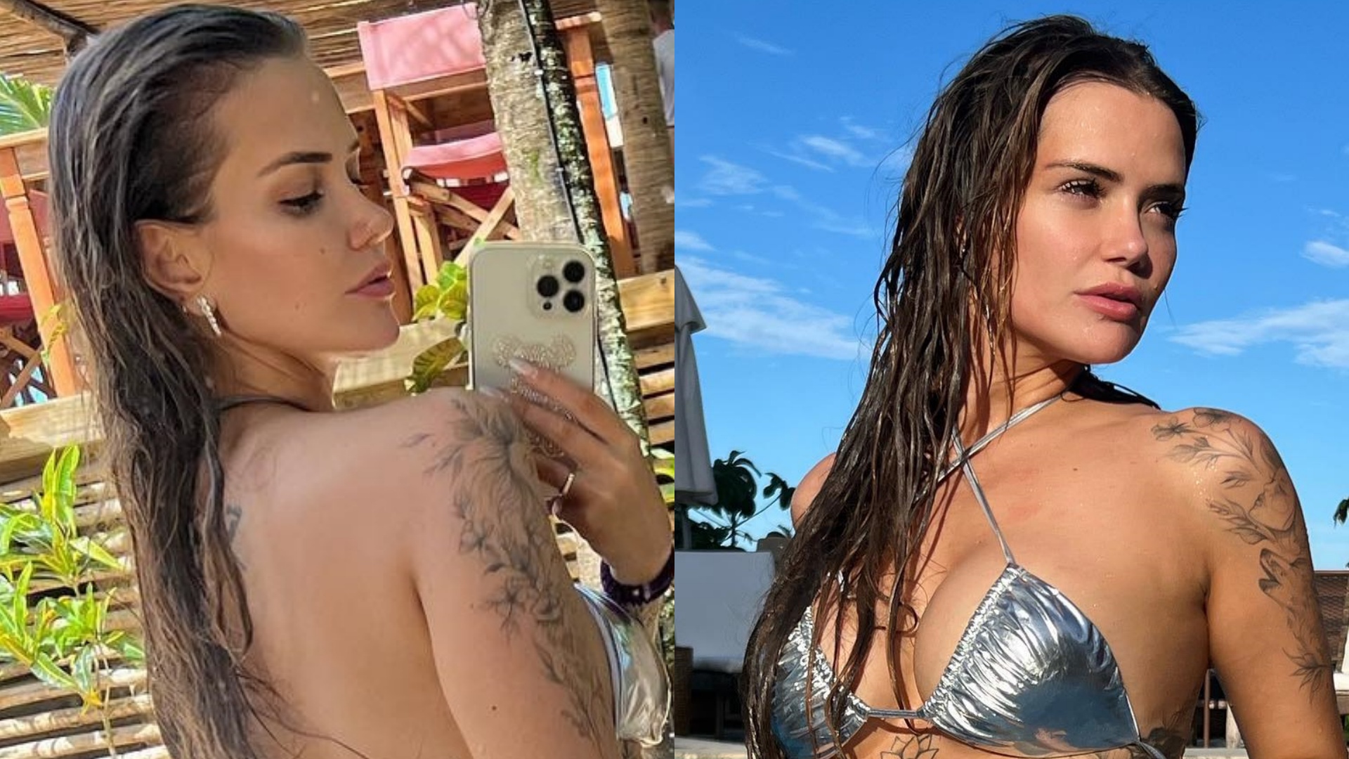 Marcela Mc Gowan chama atenção ao mostrar suas curvas impecáveis em cliques de biquíni fio-dental