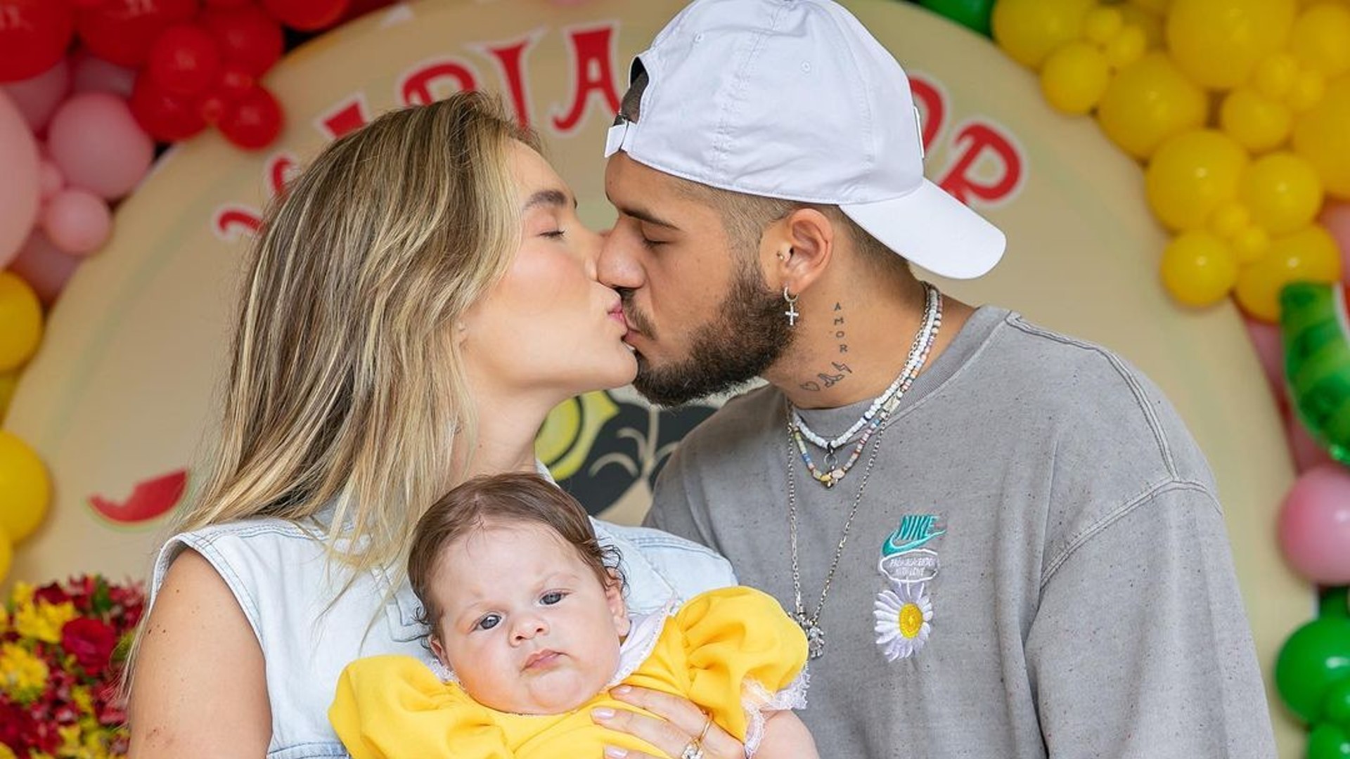 Virginia faz festa da turma da Mônica para comemorar 3 meses de Maria Flor