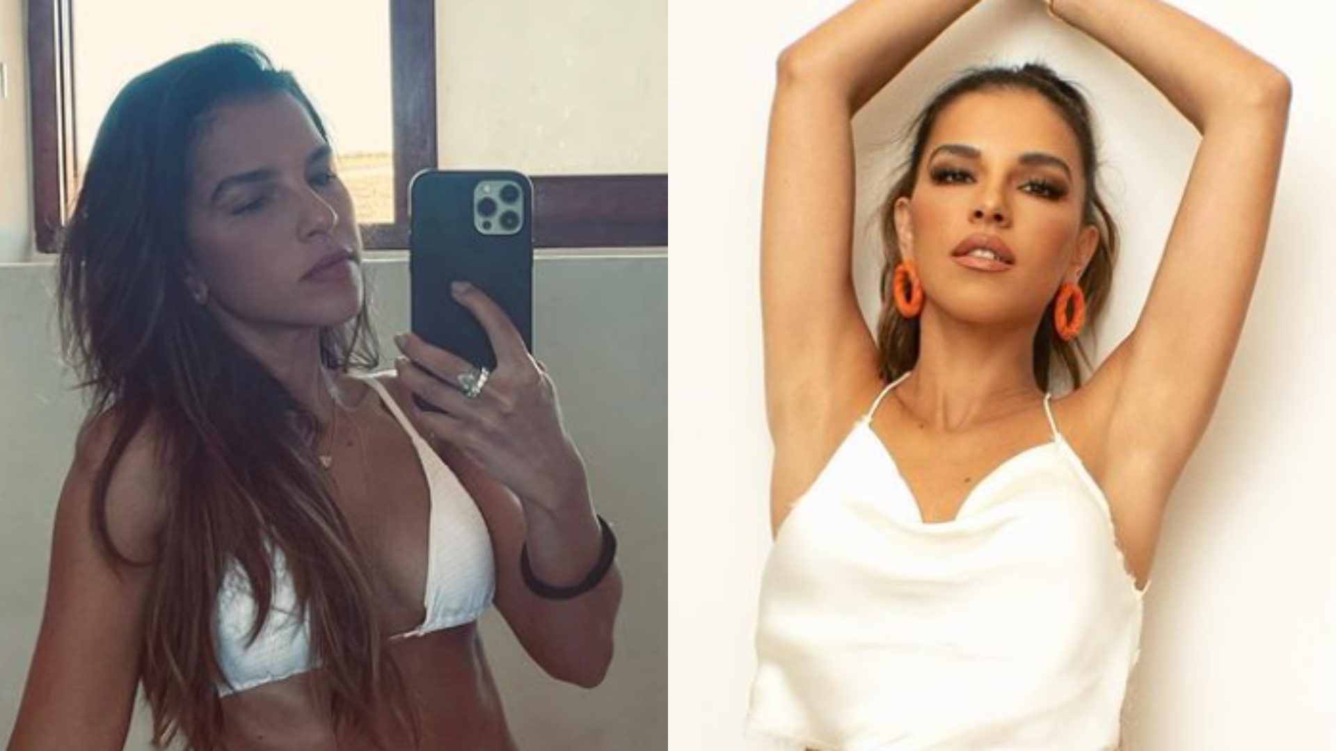 De biquíni, Mariana Rios posa para selfie no espelho e deixa seguidores babando