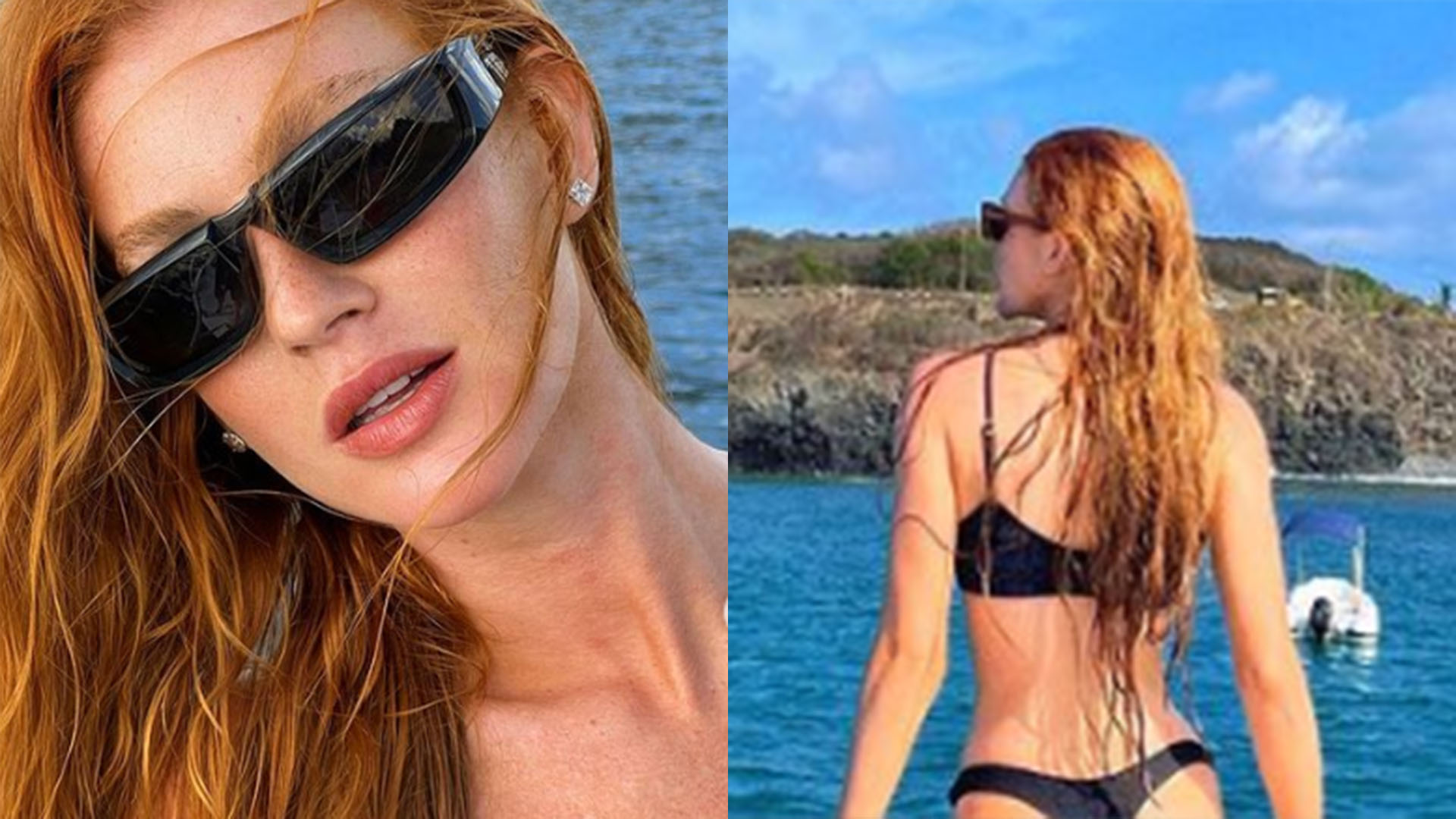 De biquíni fio-dental, Marina Ruy Barbosa ostenta bumbum poderoso: “Deusa”