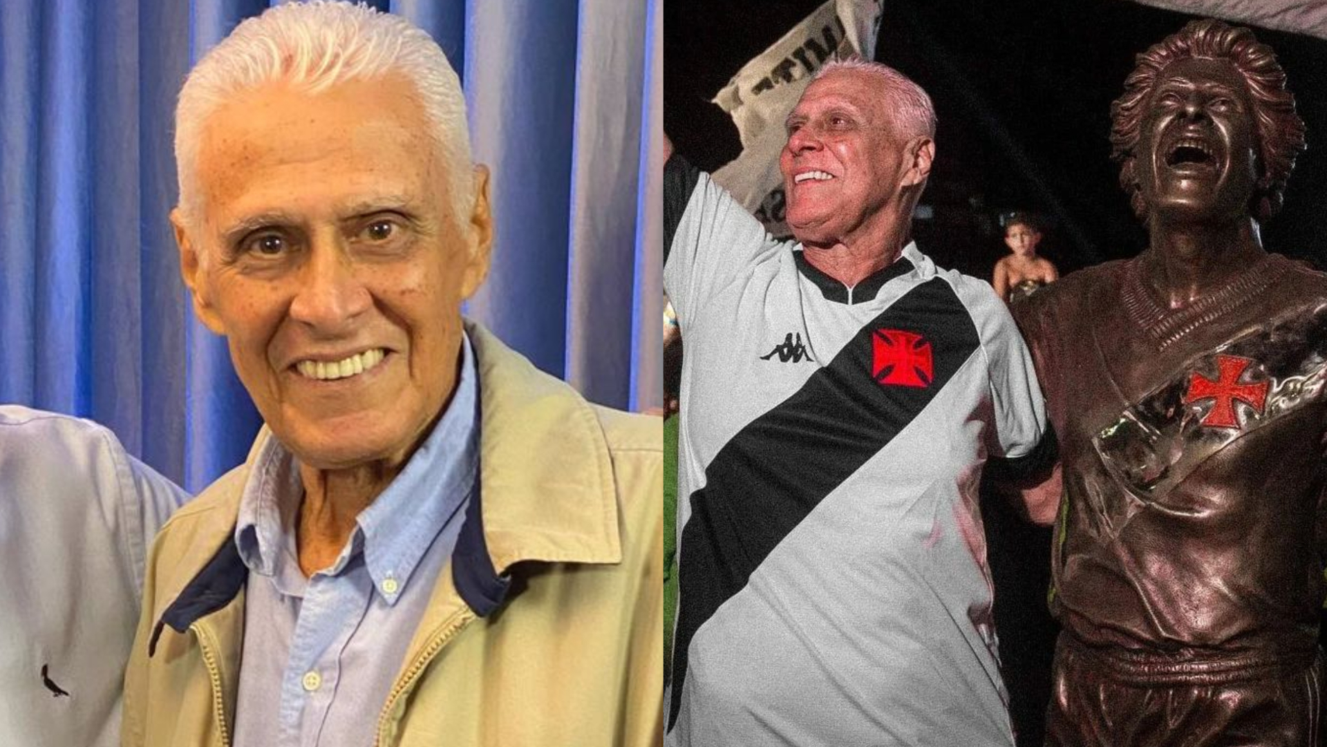 Morre Roberto Dinamite, ídolo do Vasco da Gama, aos 68 anos