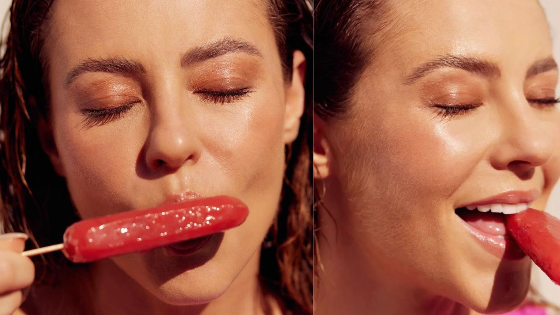 Paolla Oliveira aumenta a temperatura da web ao se refrescar com picolé: “Verão!”
