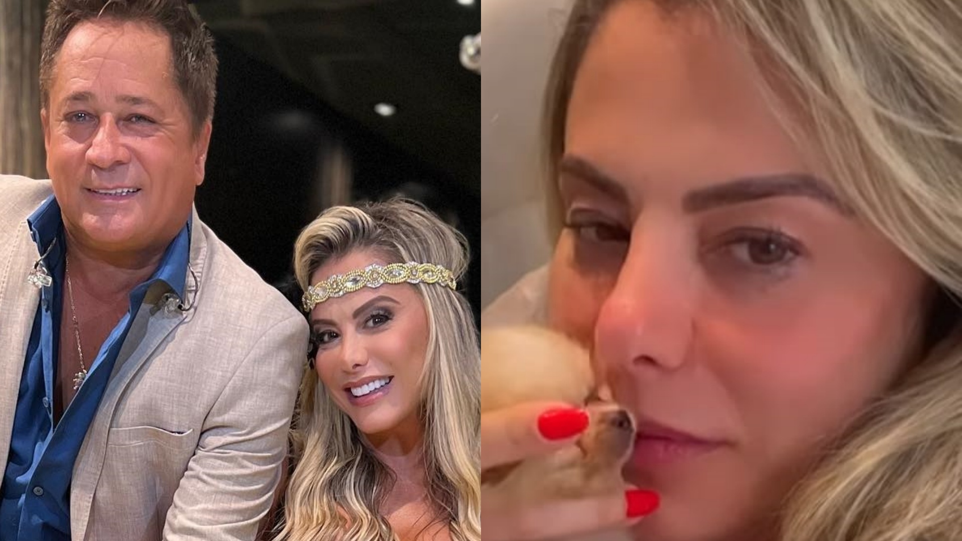 Poliana Rocha se emociona ao ganhar presente de Leonardo: “Me ajudará a passar por este momento”