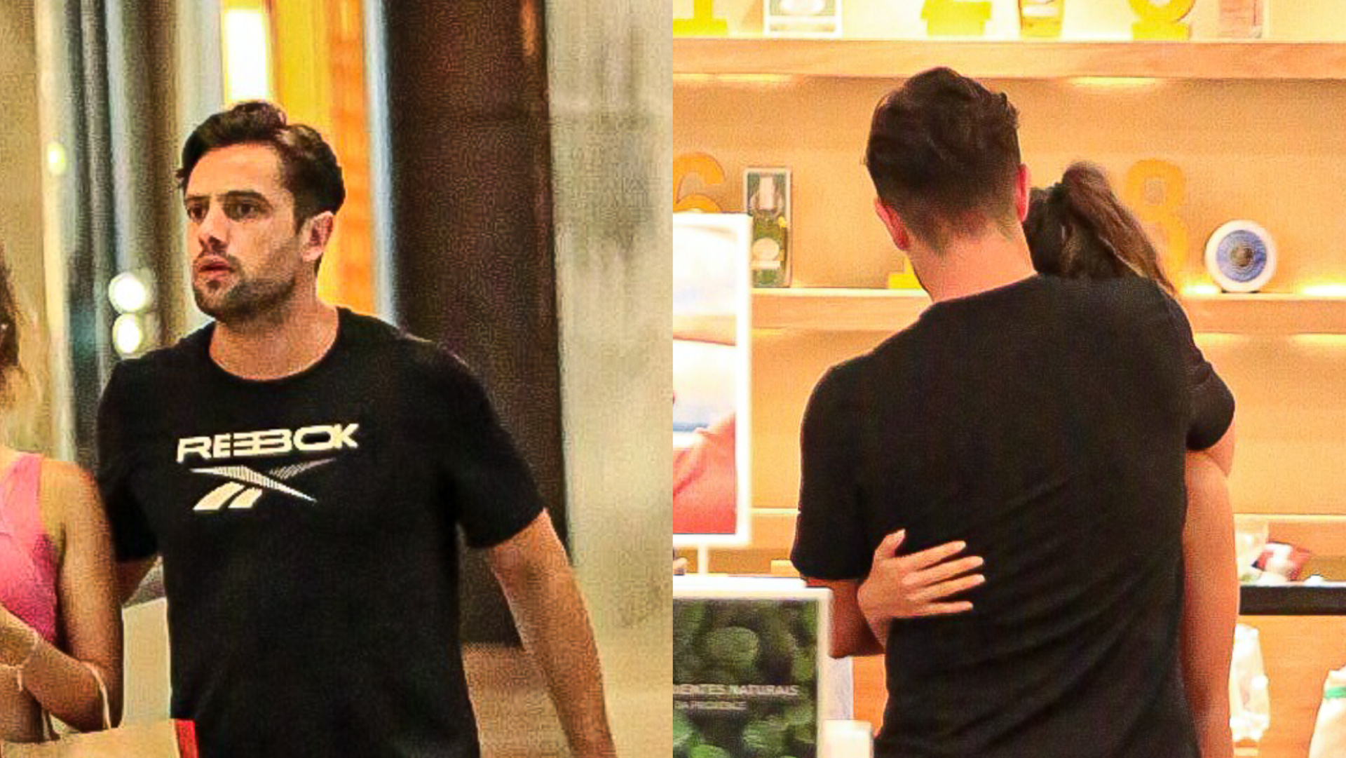 Recém-separado, Rafael Cardoso é visto aos beijos com novo affair em shopping no Rio