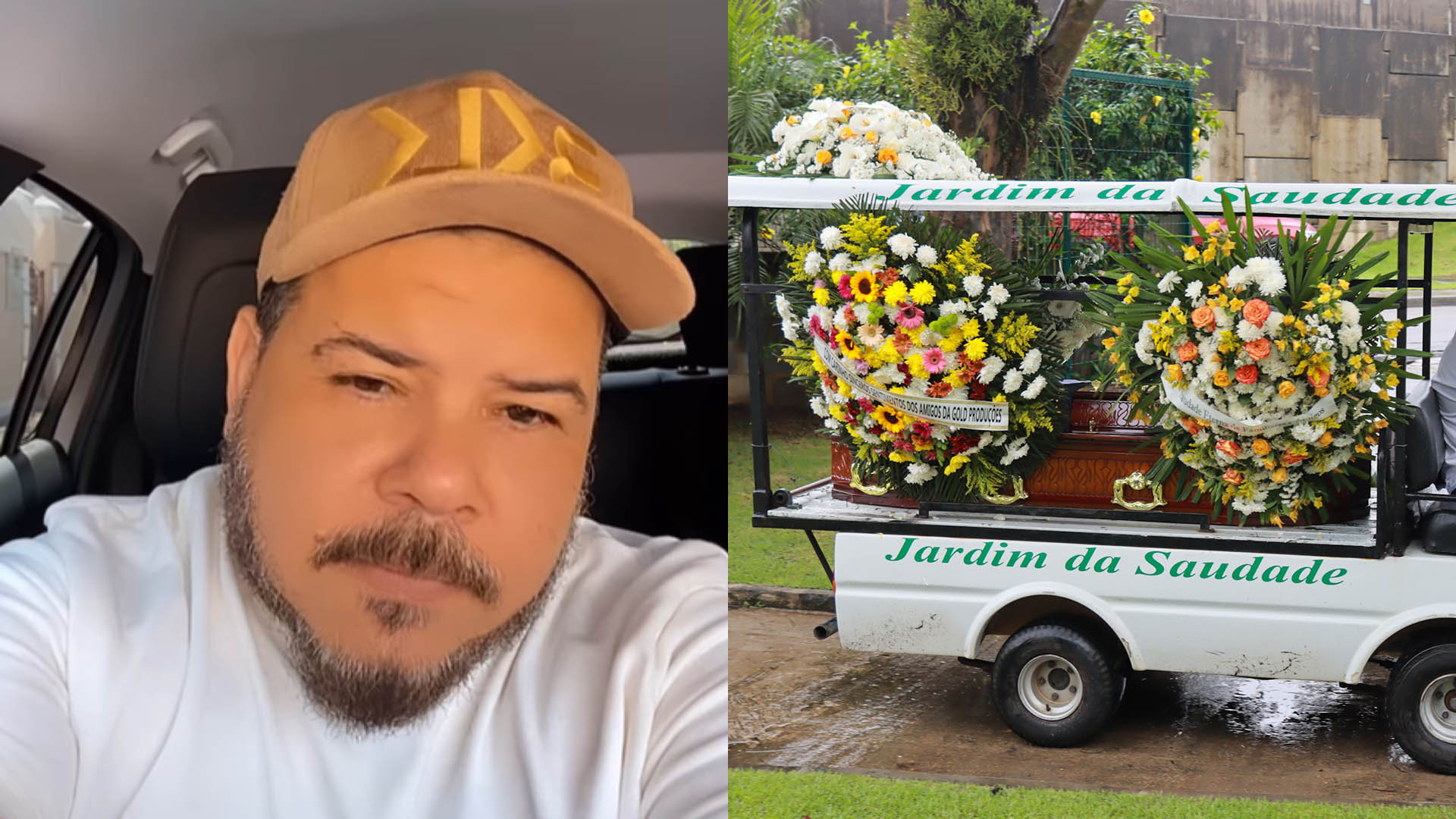 Familiares se despedem de Renatinho, vocalista do Bokaloka, durante velório