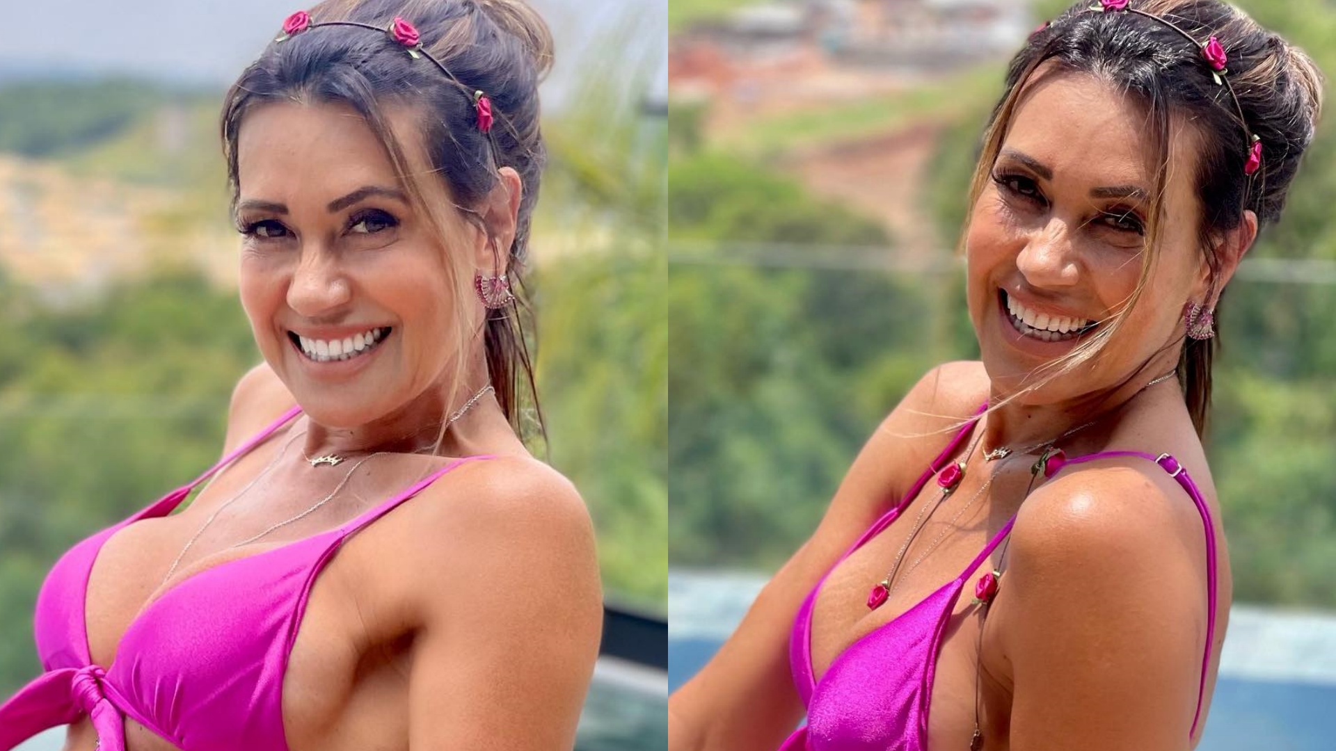 Aos 60 anos, Solange Frazão exibe barriga negativa em cliques de biquíni e faz reflexão sobre a menopausa