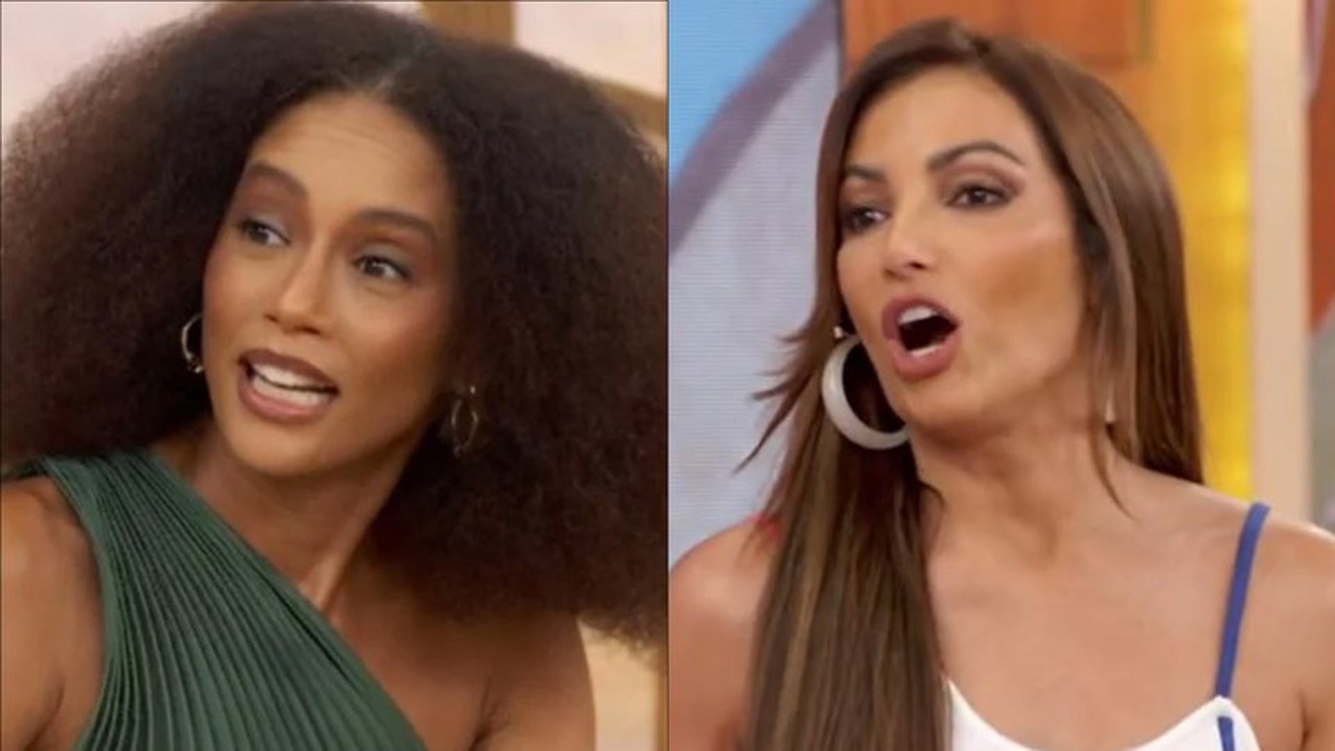 Patrícia Poeta faz comentário sobre pé de Taís Araújo e deixa atriz constrangida