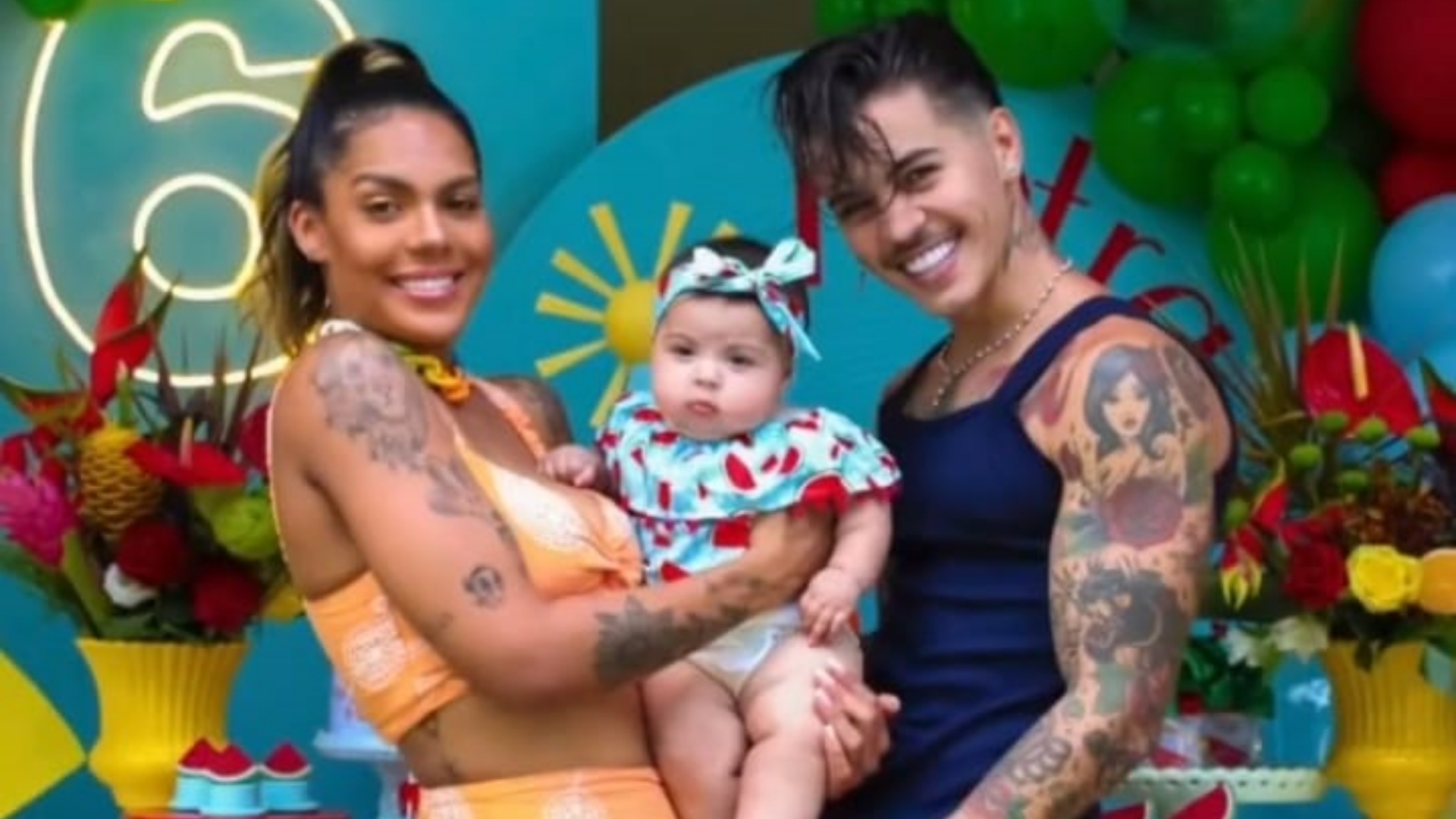 Com festa temática, Tays Reis e Biel comemoram o sexto mês da filha: “Muito amor”