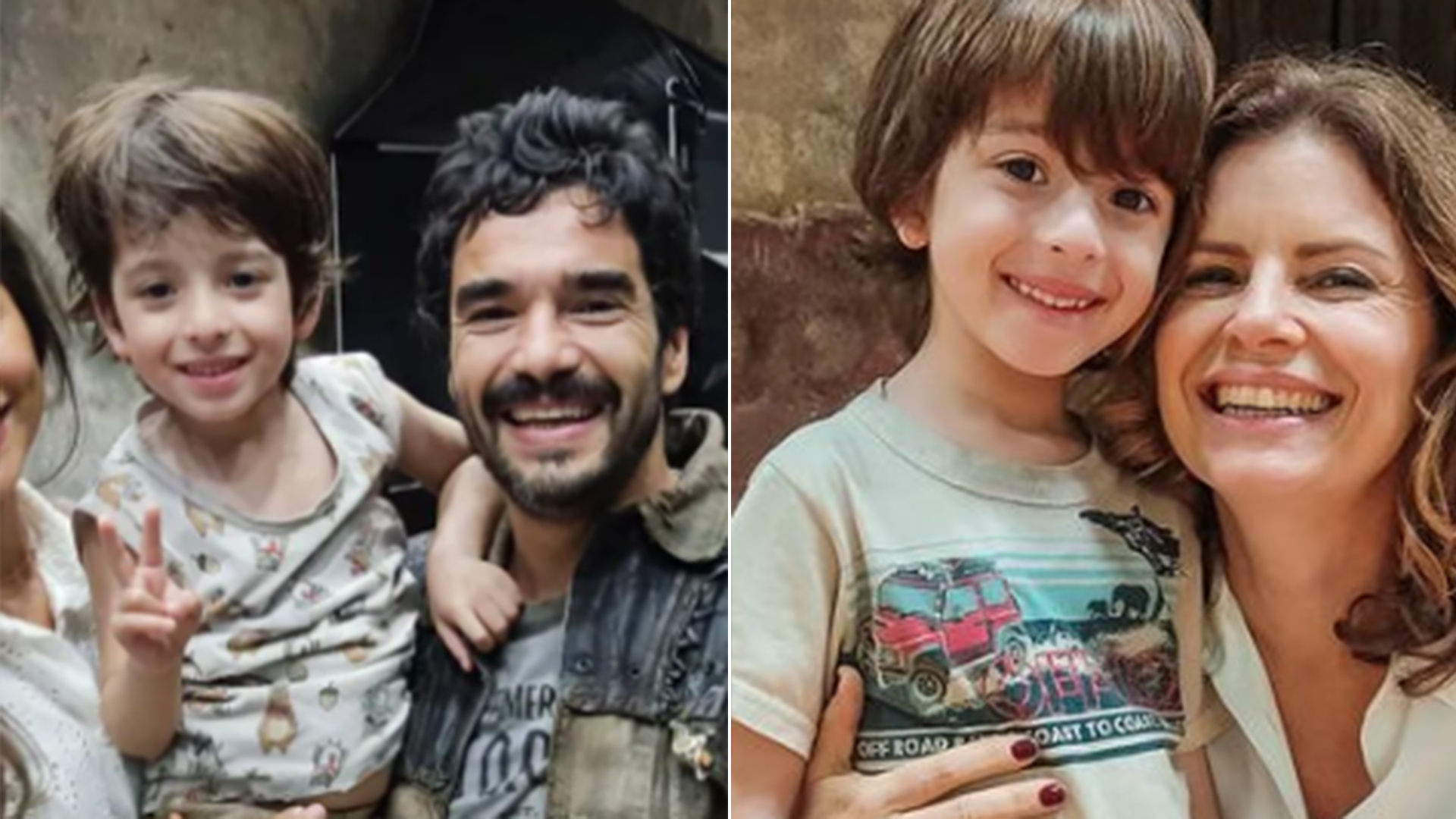 Theo Matos, o Cirino de Mar do Sertão, celebra a parceria com Caio Blat e Débora Bloch