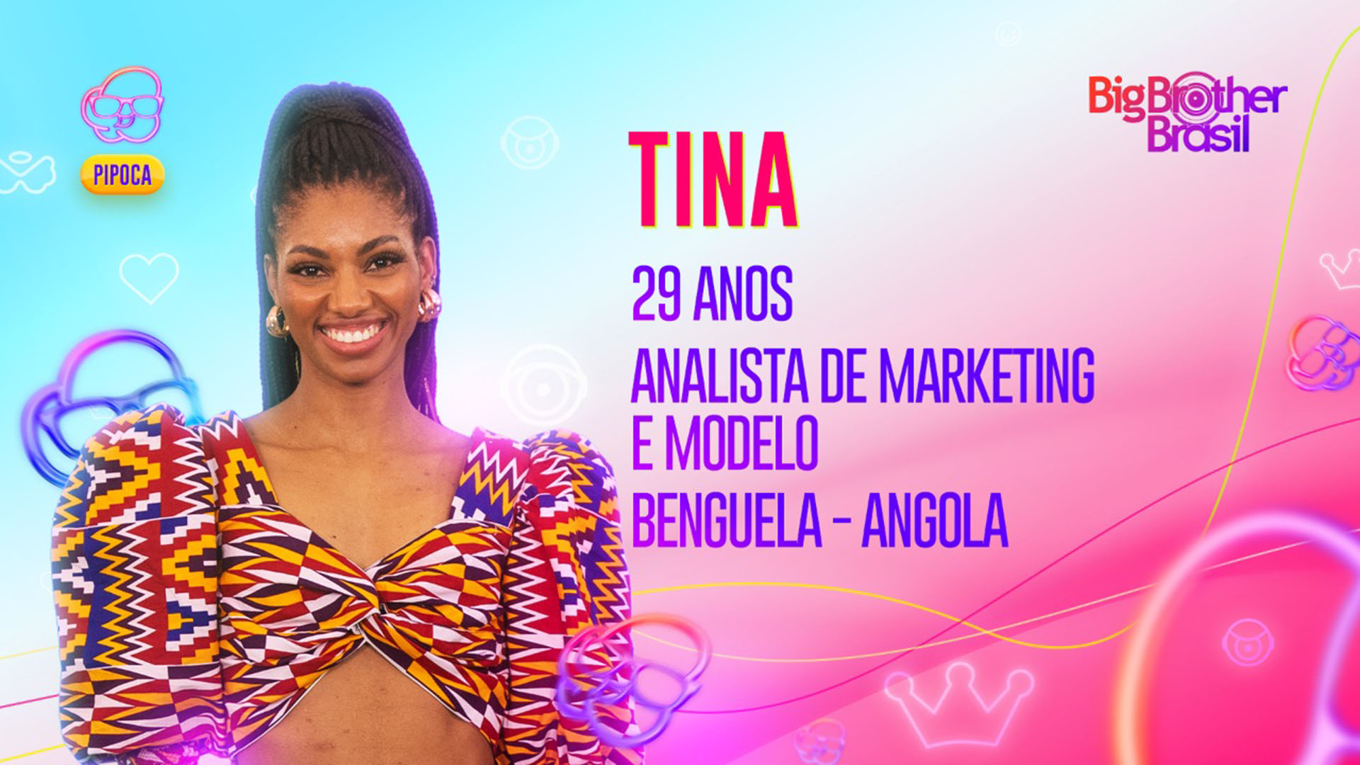 BBB 23: Tina é de Angola e não descarta um romance no reality