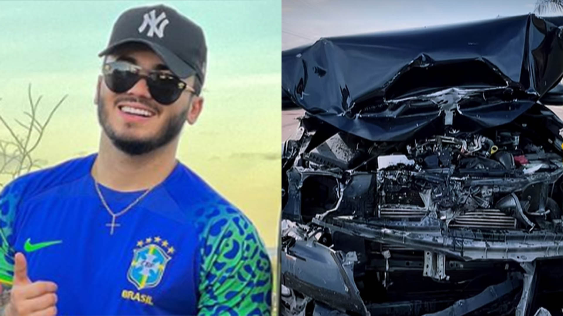 Ex-namorado de Mileide Mihaile, Wallas Arrais sofre acidente de carro