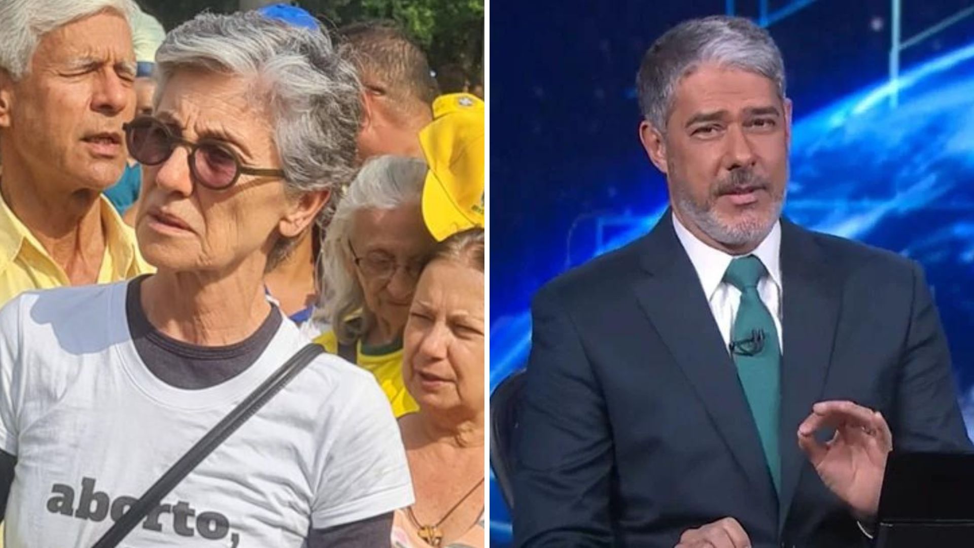 Cássia Kis compartilha texto com críticas a William Bonner: “Irresponsabilidade”