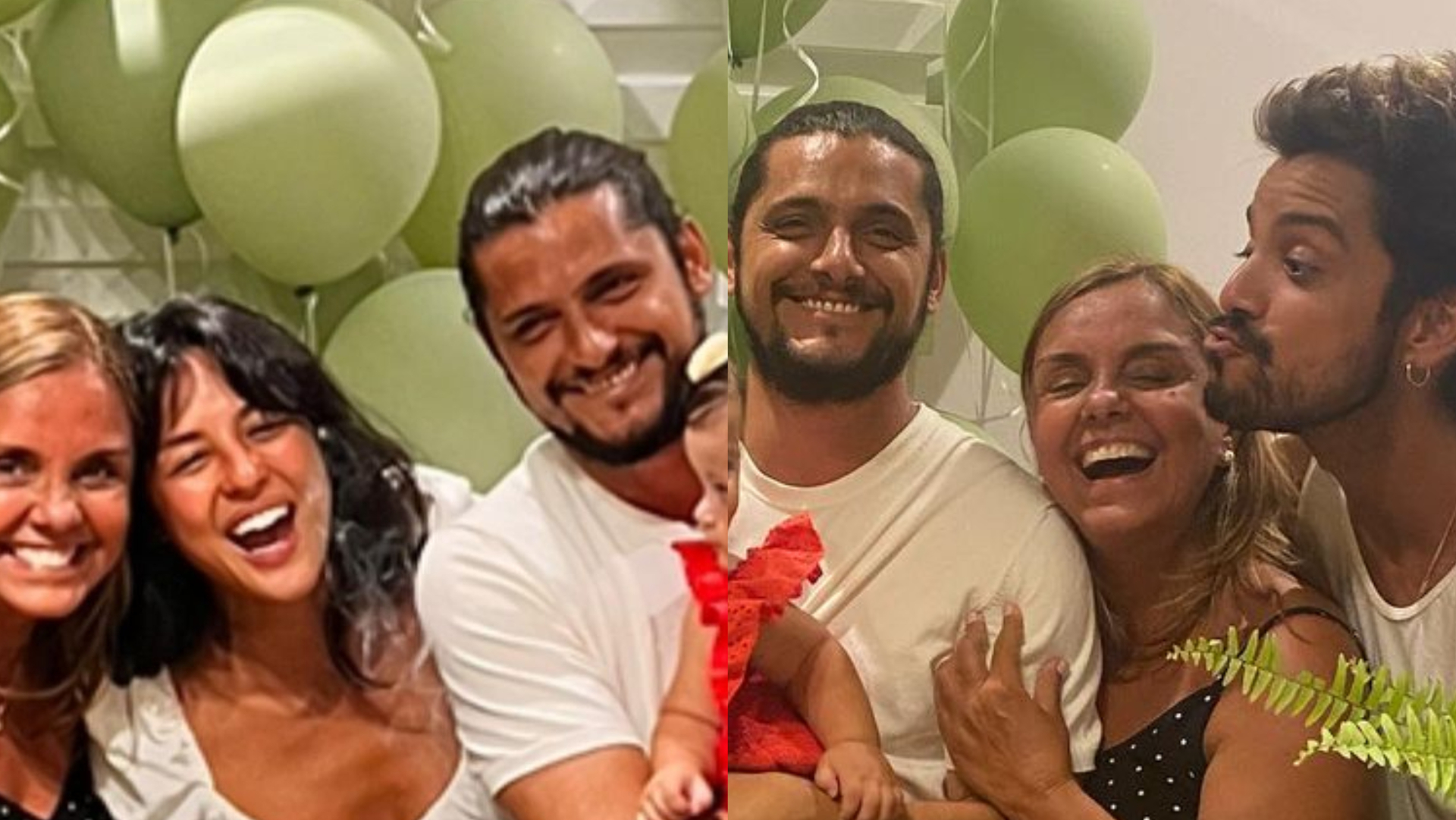 Yanna Lavigne e Bruno Gissoni fazem festinha em família para a caçula, Amélia