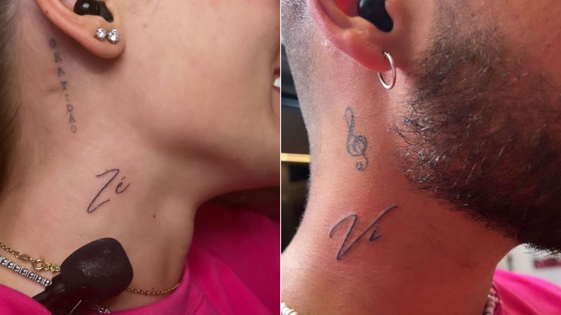 Virginia e Zé Felipe fazem tatuagens como homenagem; veja outros casais que também se eternizaram na pele