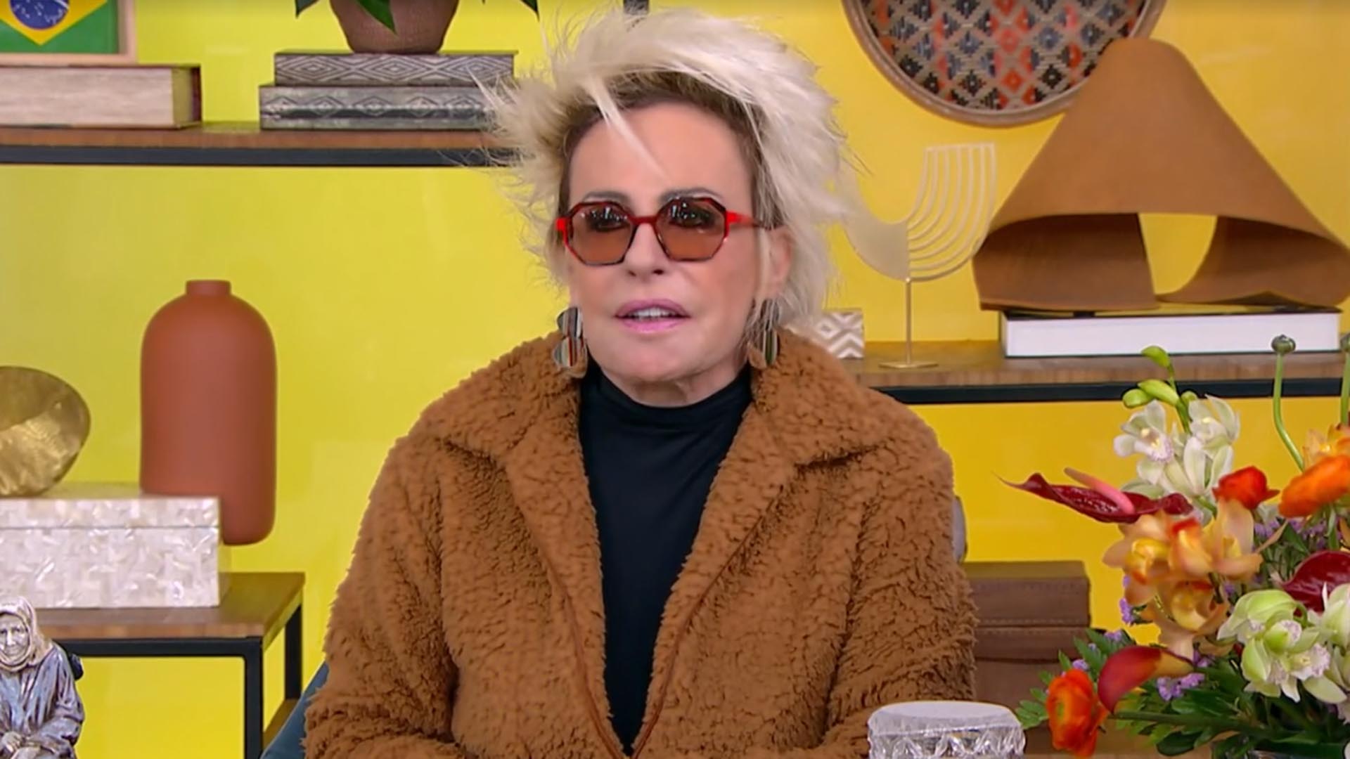 Ana Maria Braga apresenta programa de óculos de sol e revela o motivo