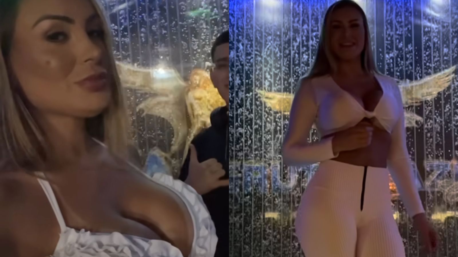Andressa Urach gera polêmica após levar o filho menor de idade para boate