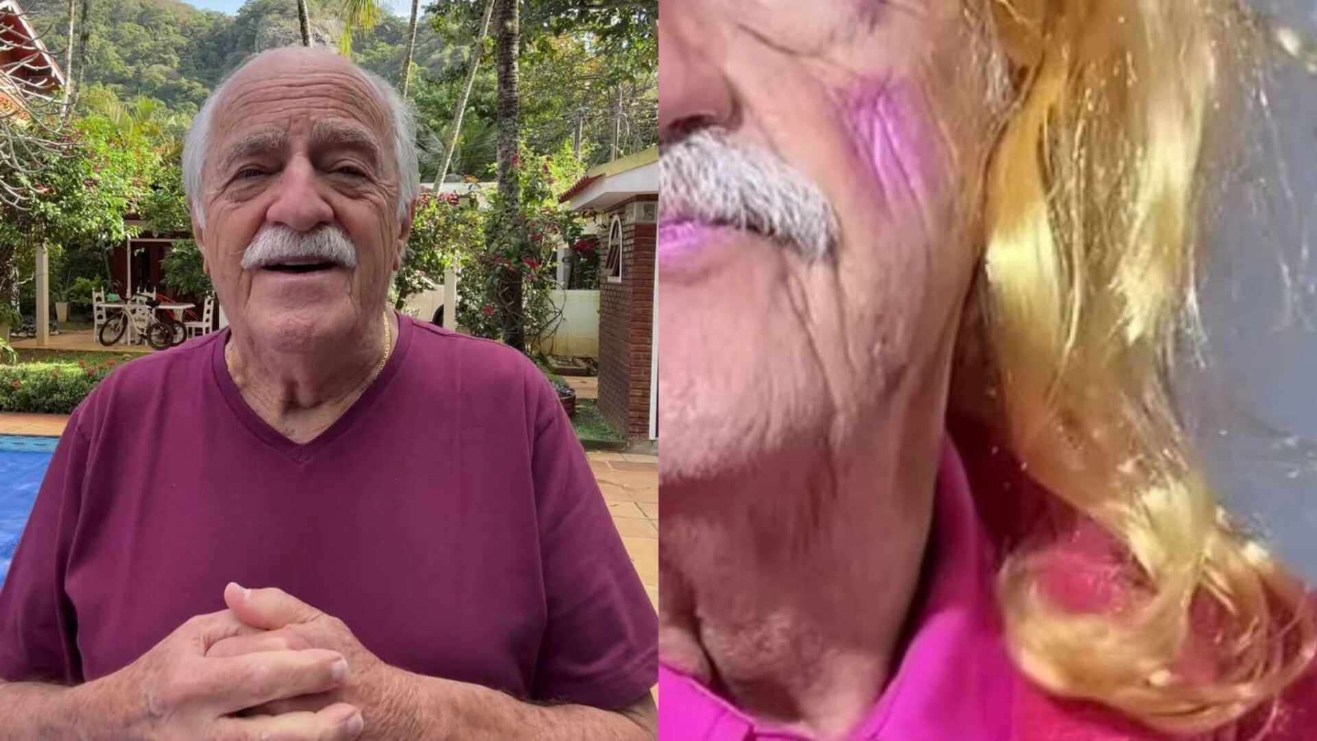 Ary Fontoura causa ao se vestir de rosa: ‘Vovó Barbie’
