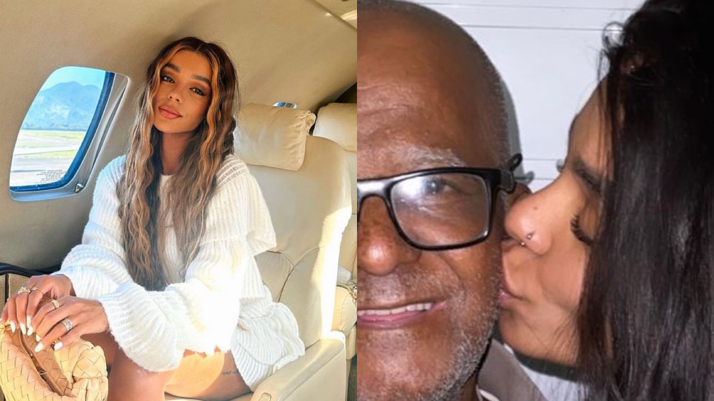Brunna Gonçalves mostra clique raro ao lado do pai: “Não gosta”