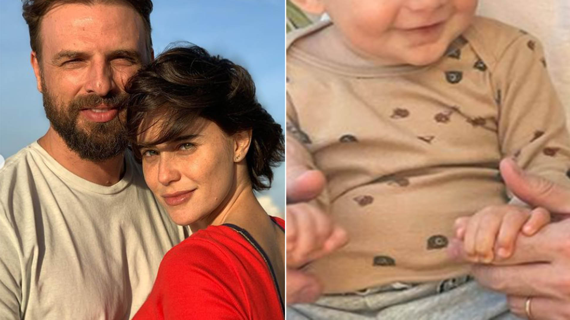 Filho de Fernanda Vasconcellos e Cássio Reis esbanja fofura em fotos com o pai