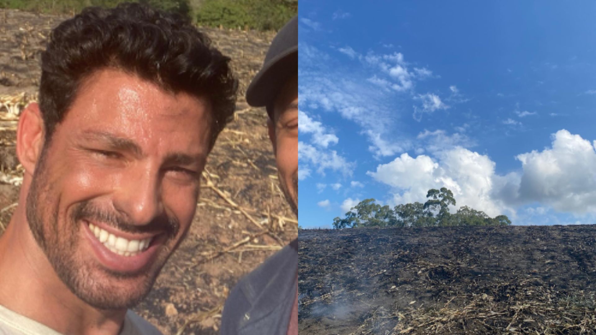Cauã Reymond mostra bastidores das gravações de Terra e Paixão