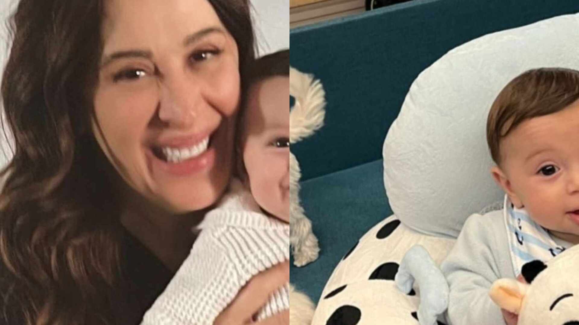 Alerta de fofura! Claudia Raia mostra Luca com os cachorros: ‘Todos juntos’