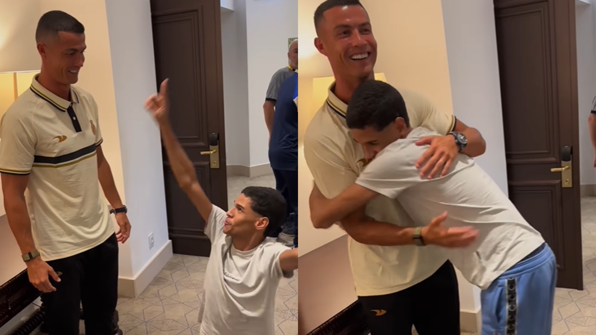 Luva de Pedreiro se declara ao encontrar Cristiano Ronaldo: ‘Mais feliz do mundo’