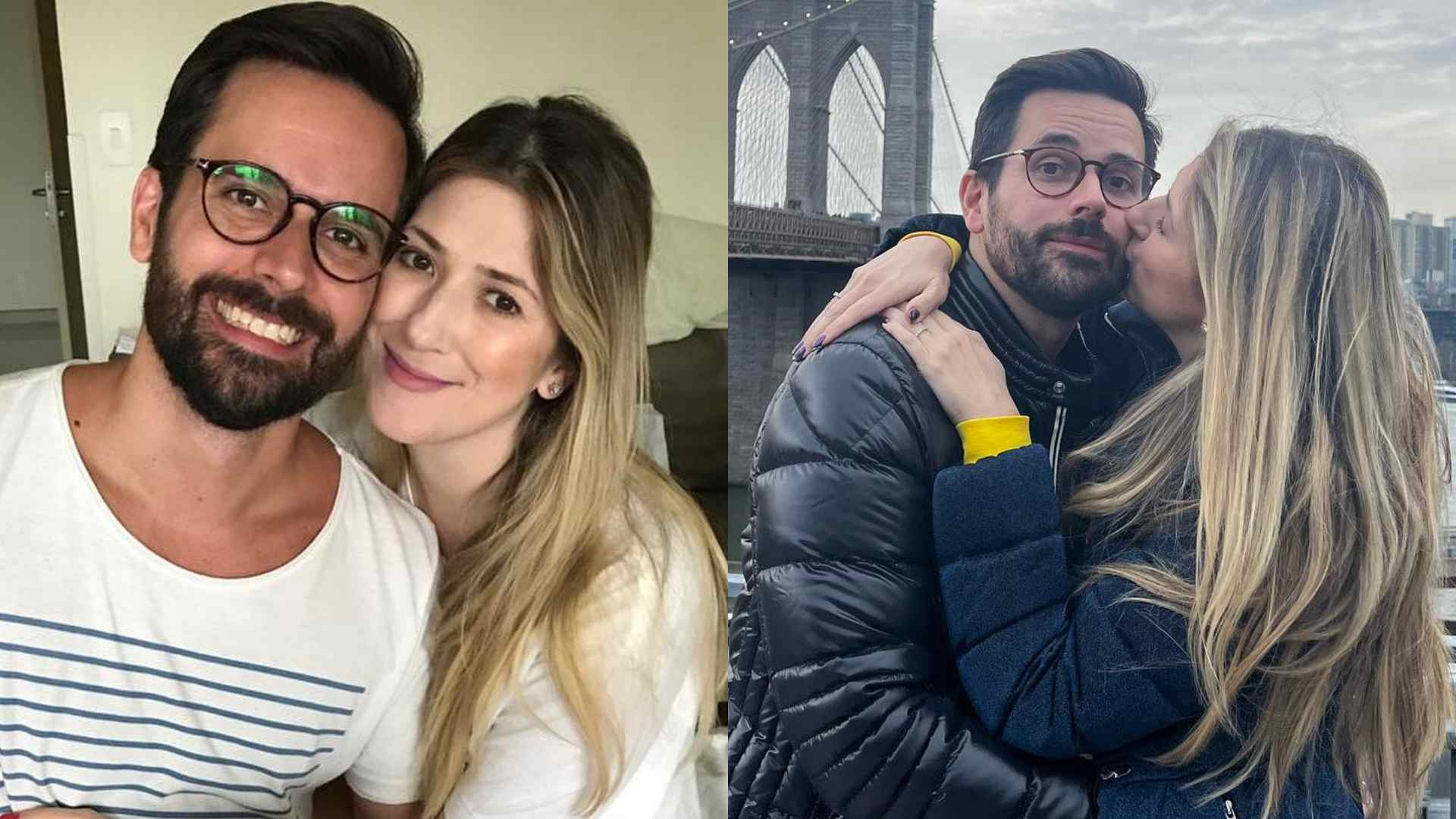 Dani Calabresa divide cliques românticos com o marido ao prestar homenagem de aniversário