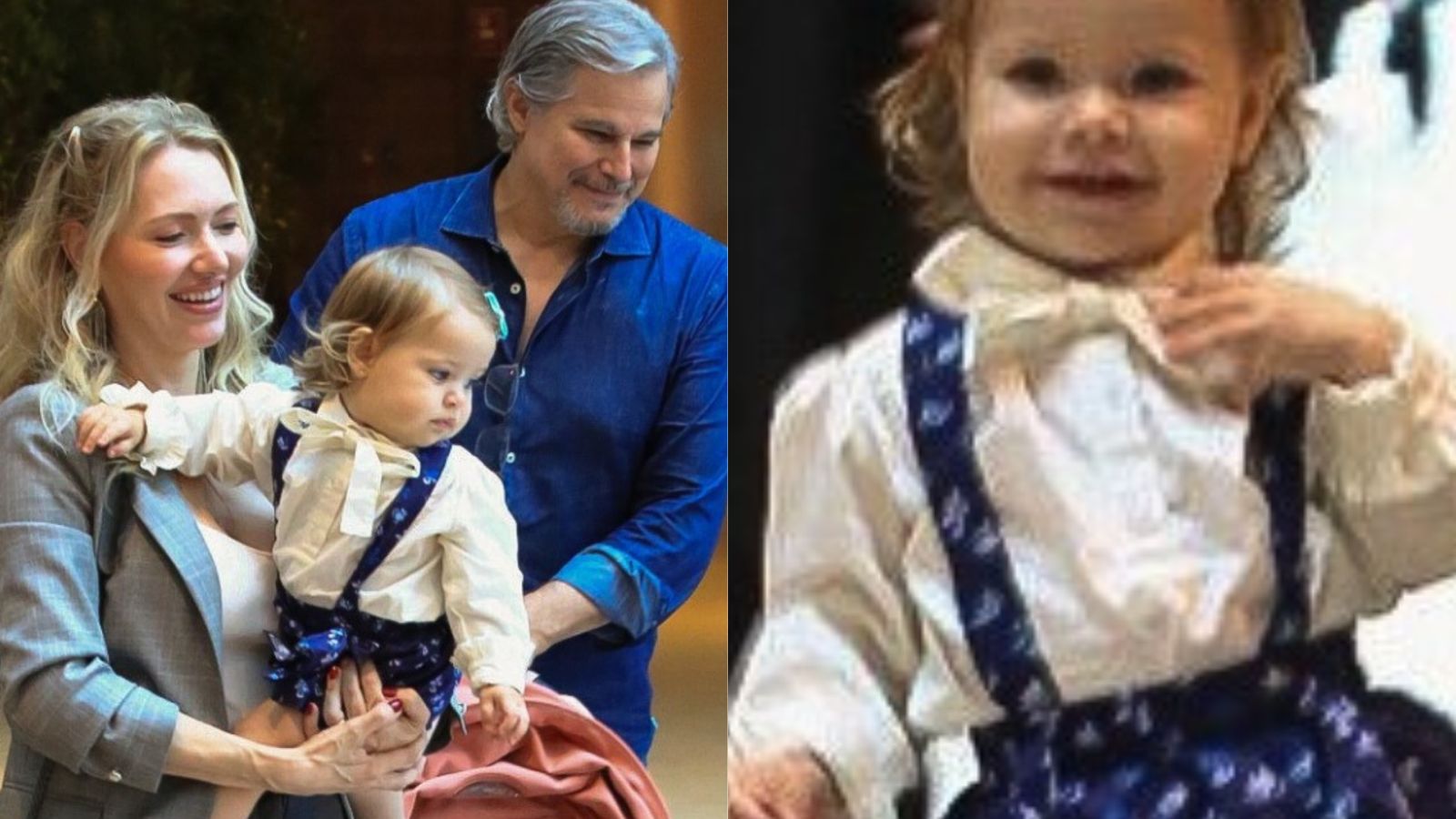 Filha caçula de Edson Celulari dá um show de fofura durante passeio em família