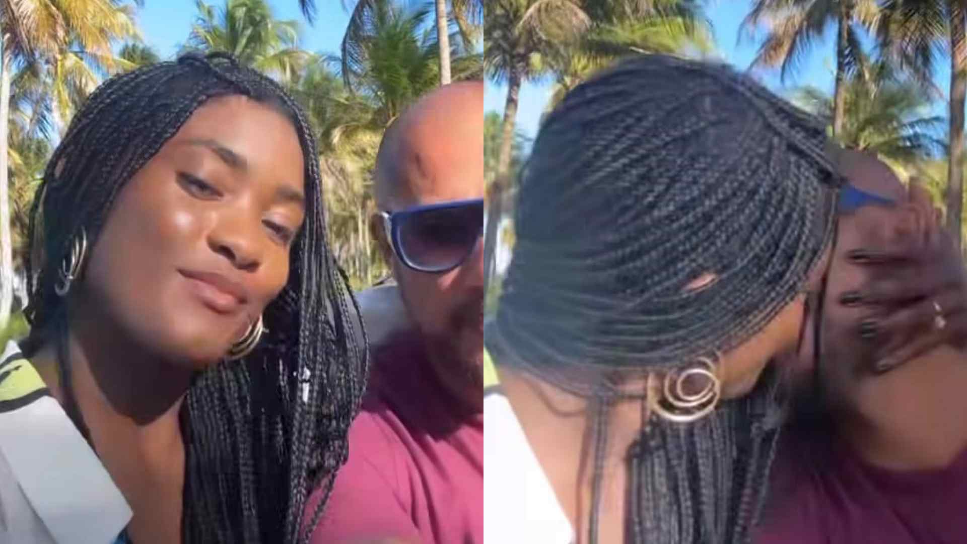 Erika Januza surge em clima de romance com novo namorado durante viagem
