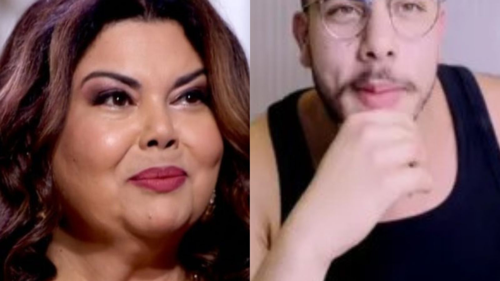 Fabiana Karla cai no choro ao receber recado do filho ao vivo no ‘Encontro’