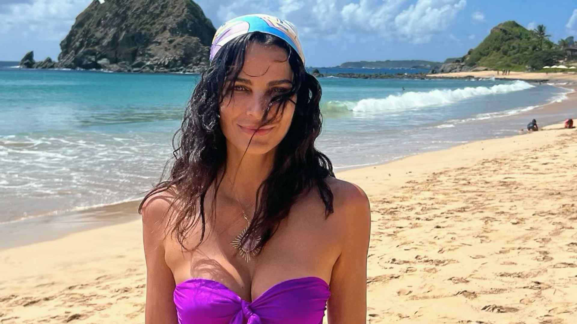 Com look recortado, Fernanda Motta chama atenção ao posar em Noronha: “Maravilhosa”