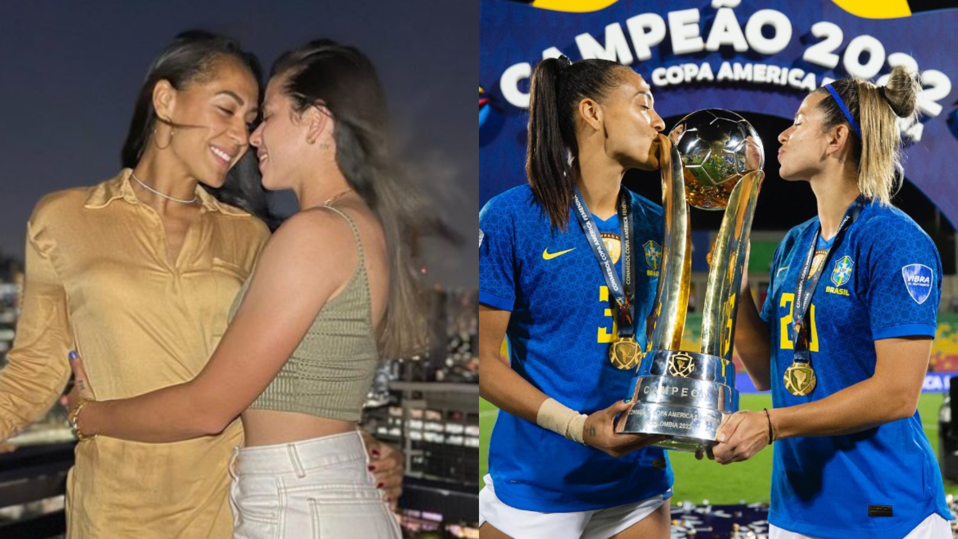 Casal de jogadoras quase divide campo durante Copa, mas apenas uma é convocada