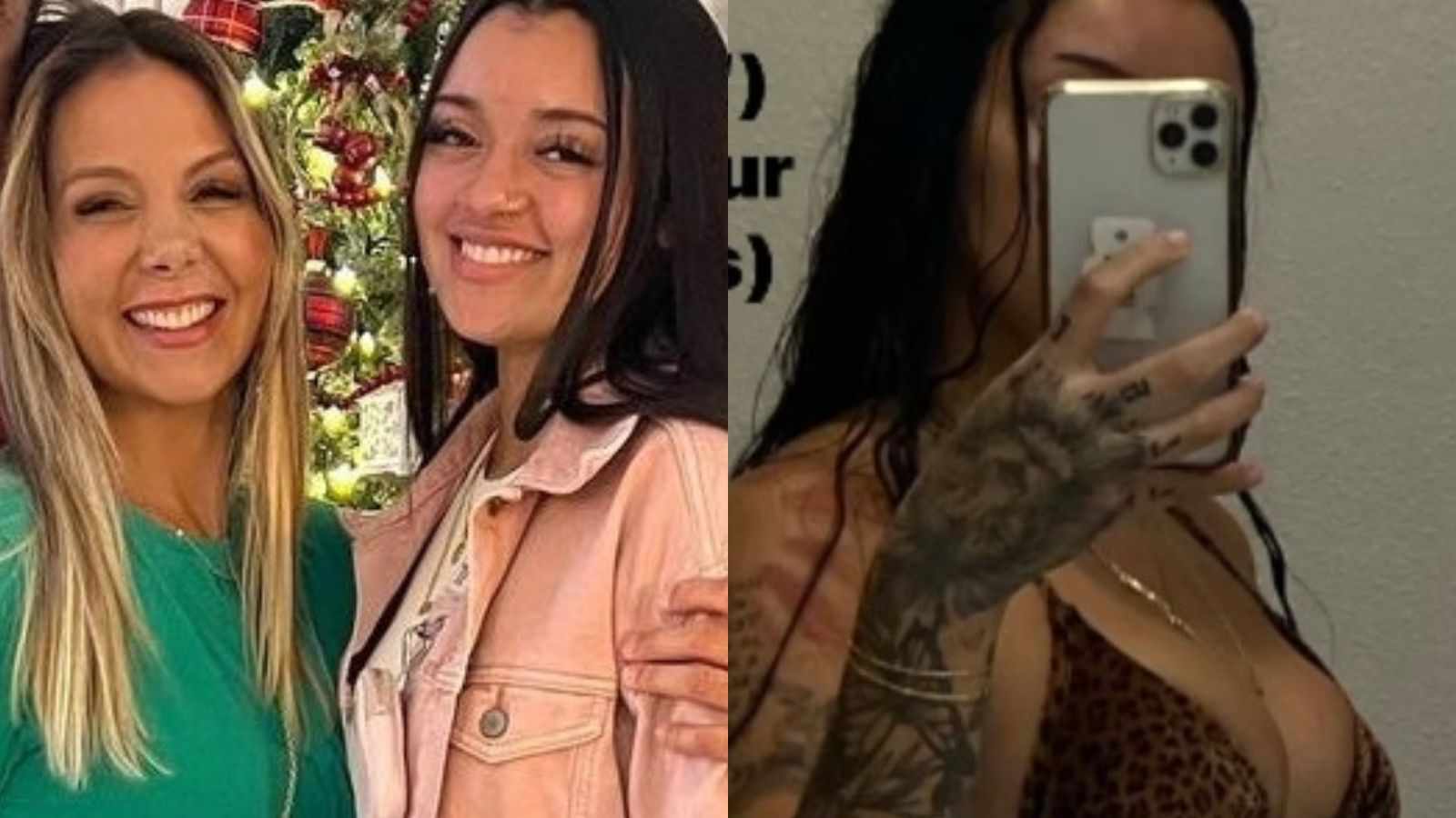 Filha de Carla Perez revela piercing em foto no espelho