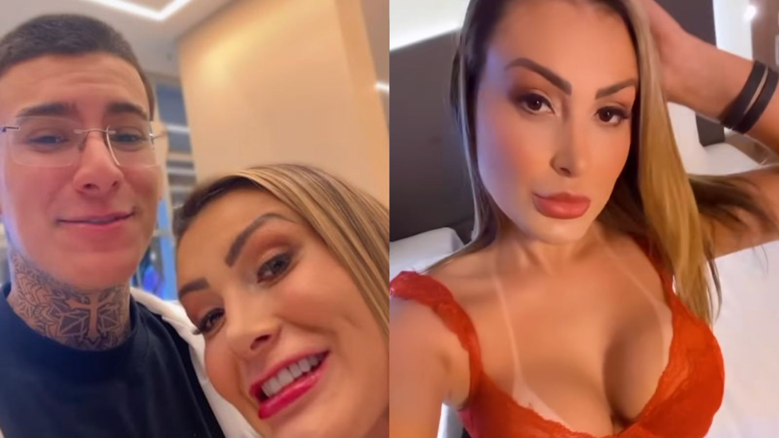 Filho de Andressa Urach revela que filma conteúdo adulto da mãe: “Decisão dela”