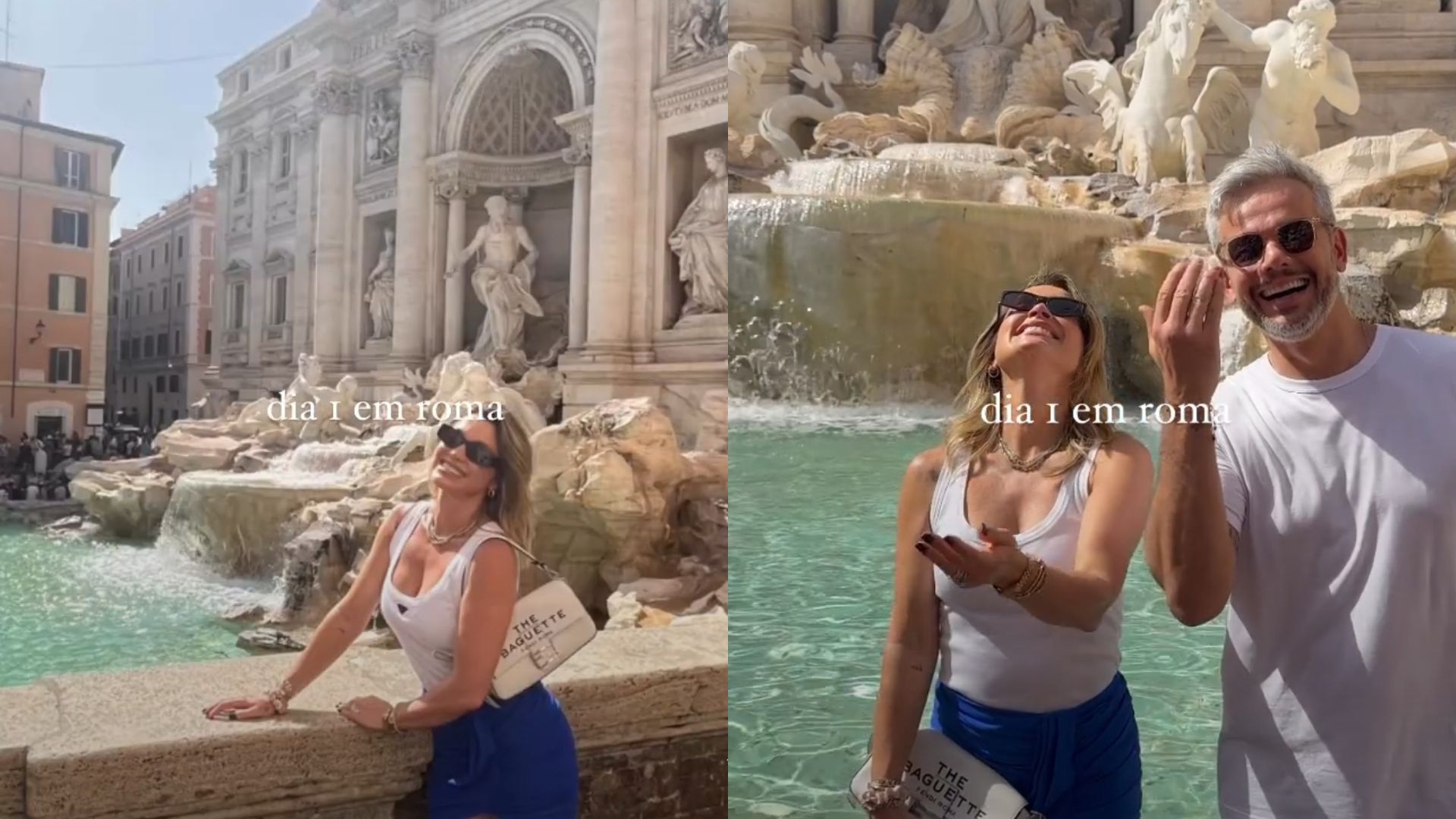 Flávia Alessandra abre álbum de fotos de viagem em família na Itália