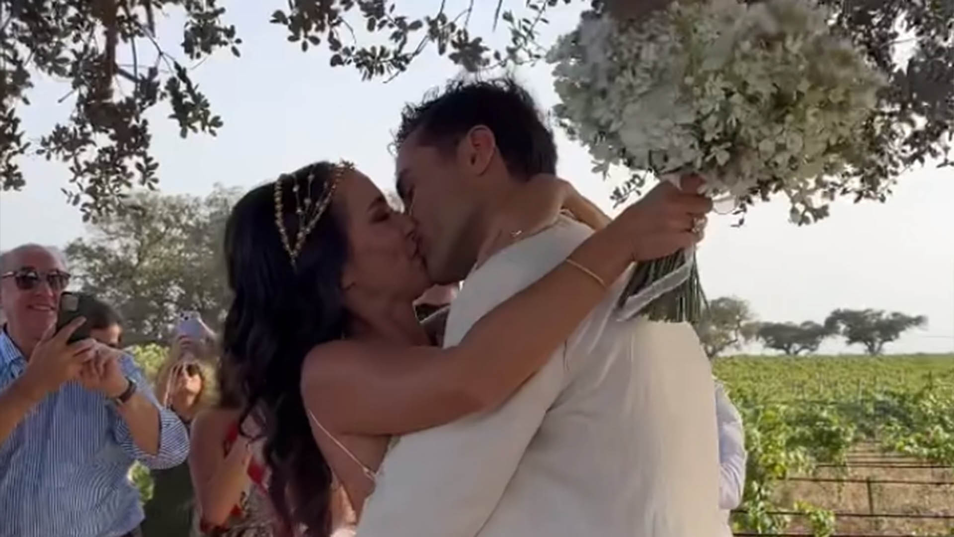 Ricardo Pereira renova os votos de casamento com a esposa, Francisca Pereira