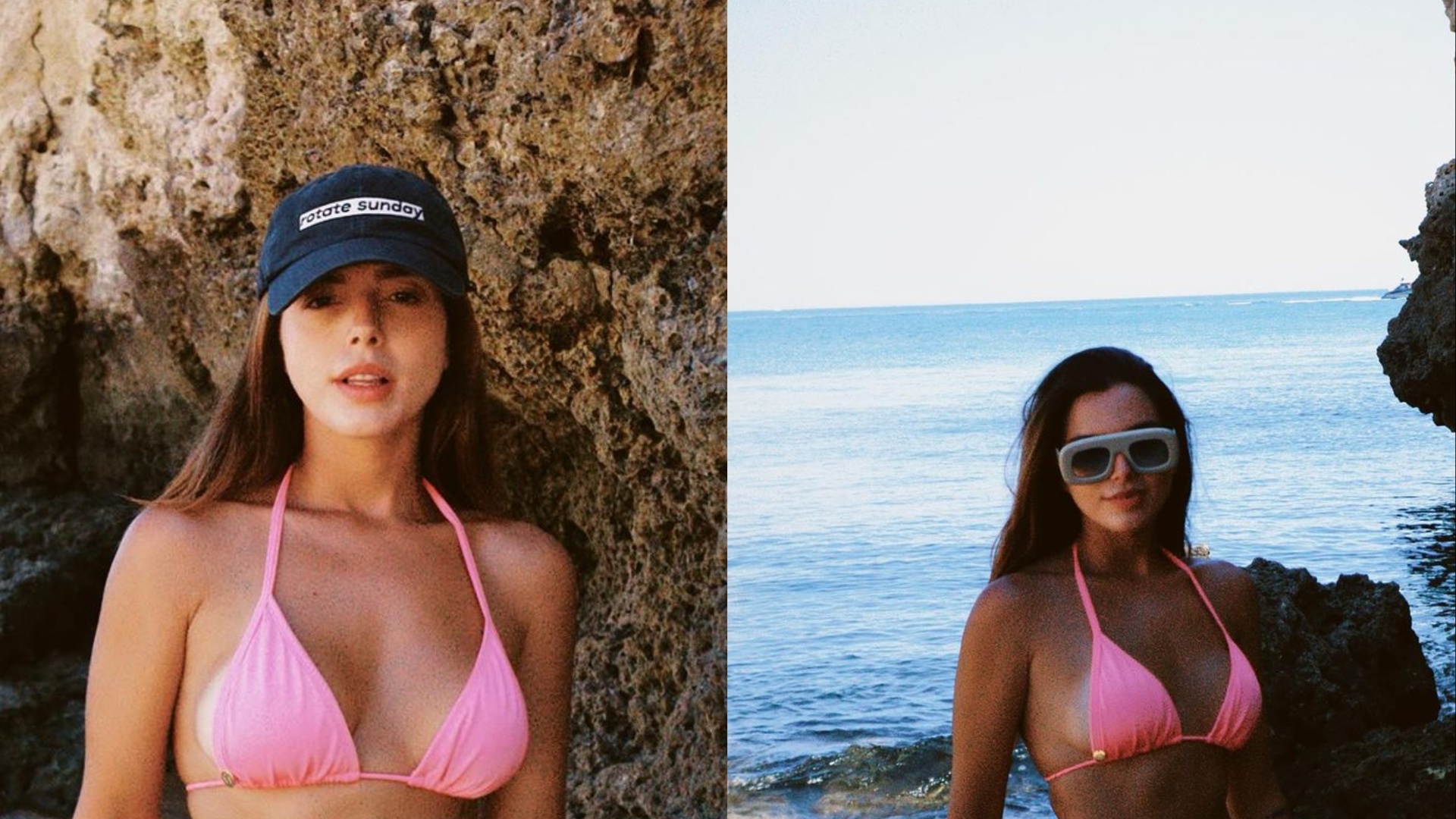 De biquíni, Giovanna Lancellotti abre álbum de fotos de viagem para Portugal
