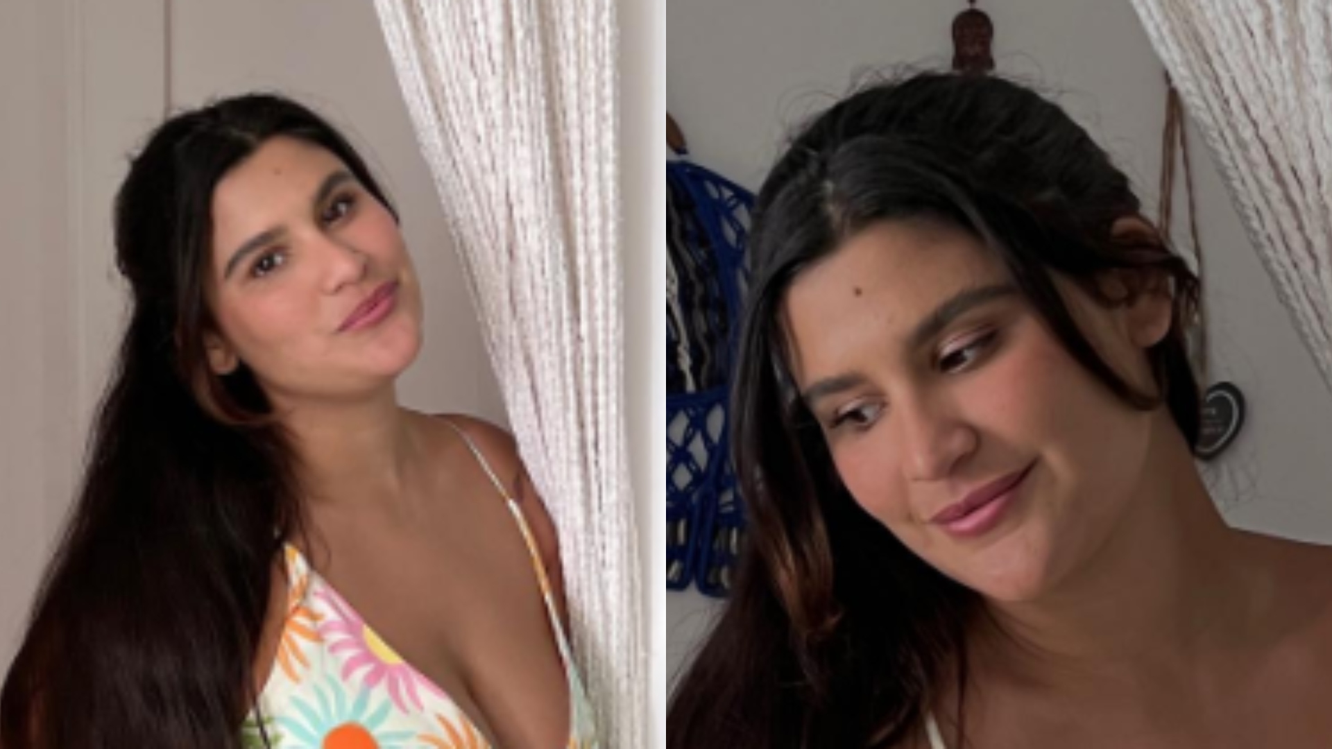 Giulia Costa deixa beleza escultural roubar a cena ao falar sobre casa nova