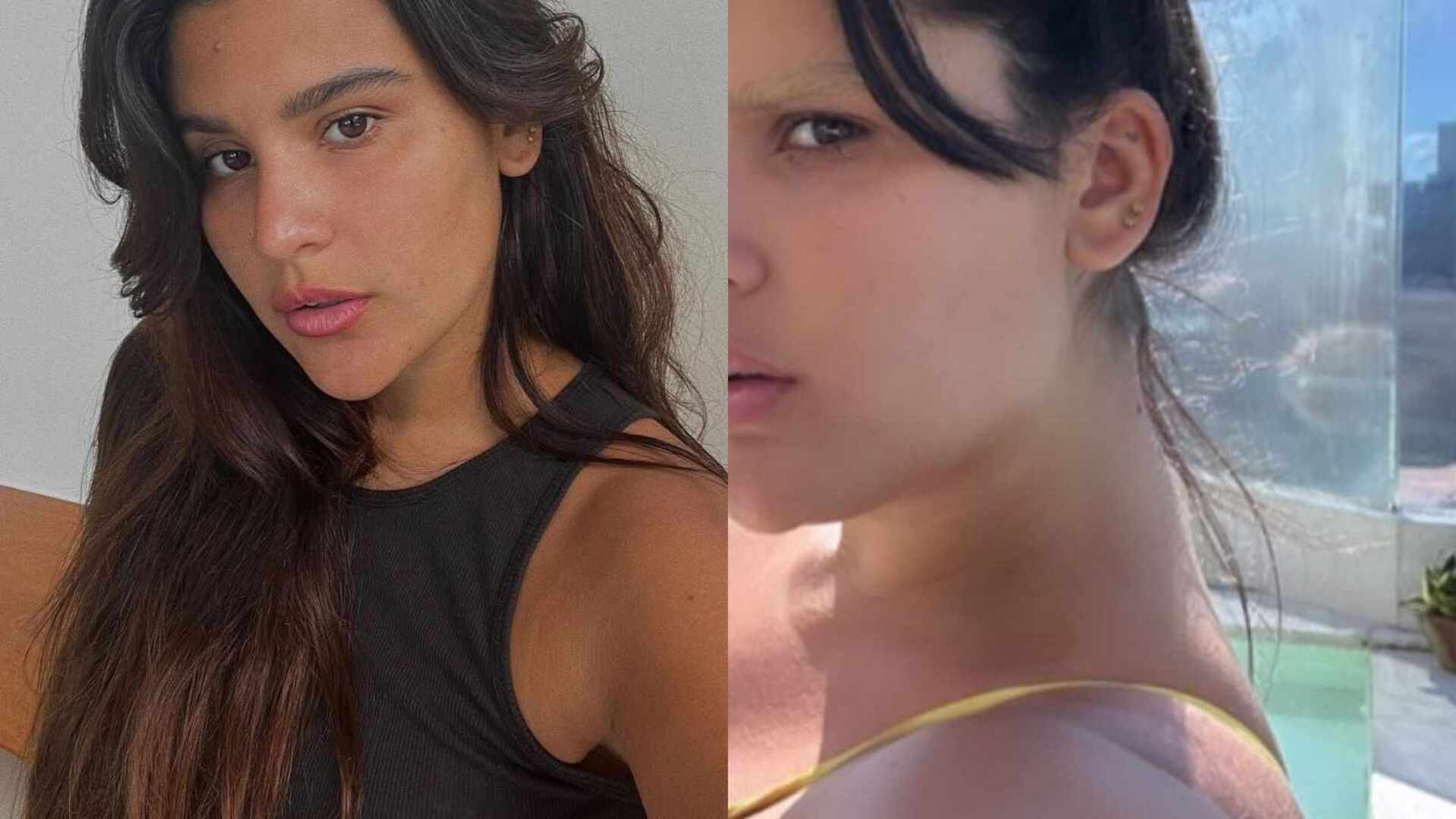Giulia Costa radicaliza e descolore sobrancelhas: ‘New look’