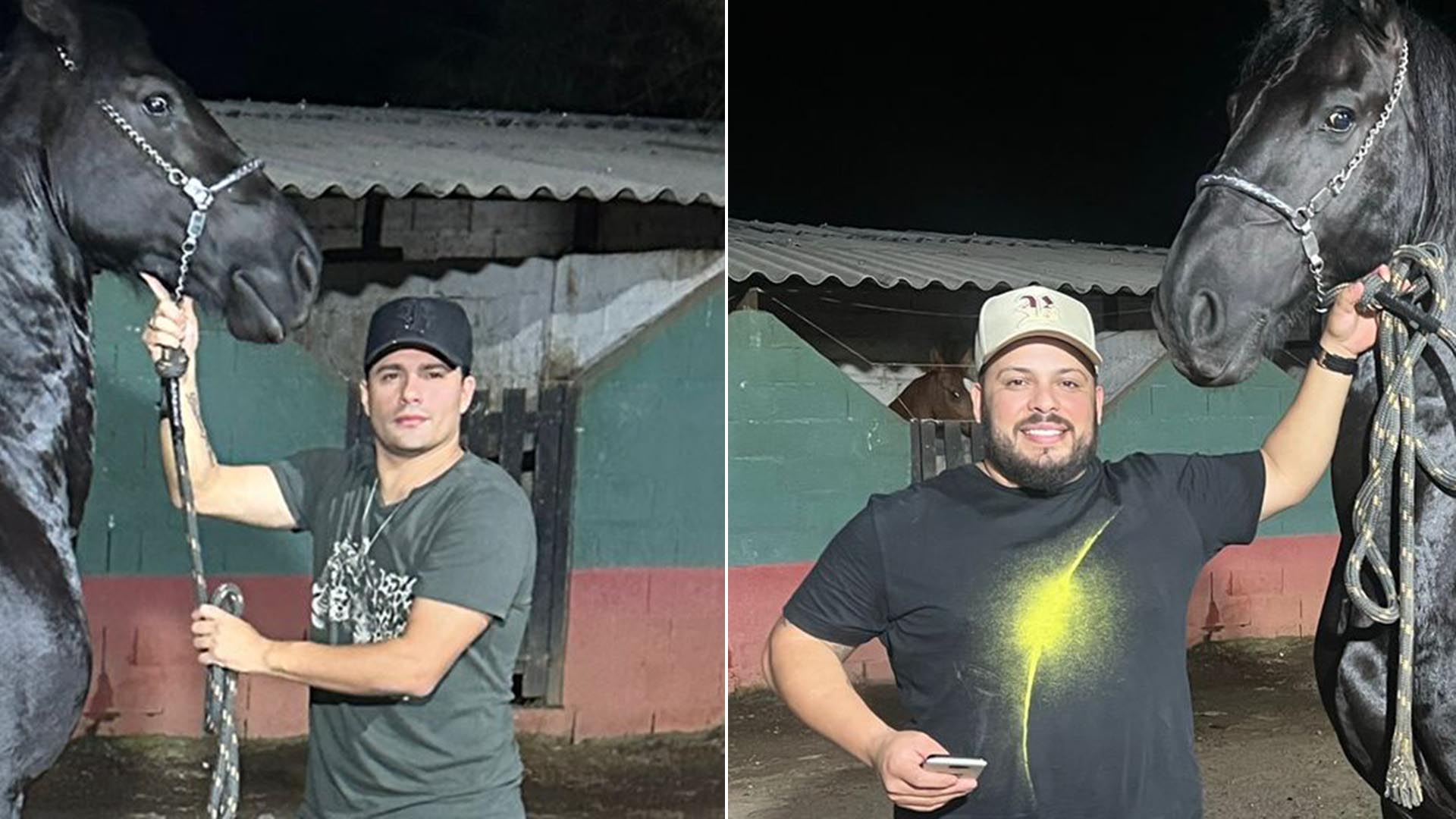 Gustavo Moura e Rafael revelam paixão por cavalos de raça: ‘Sempre amamos’