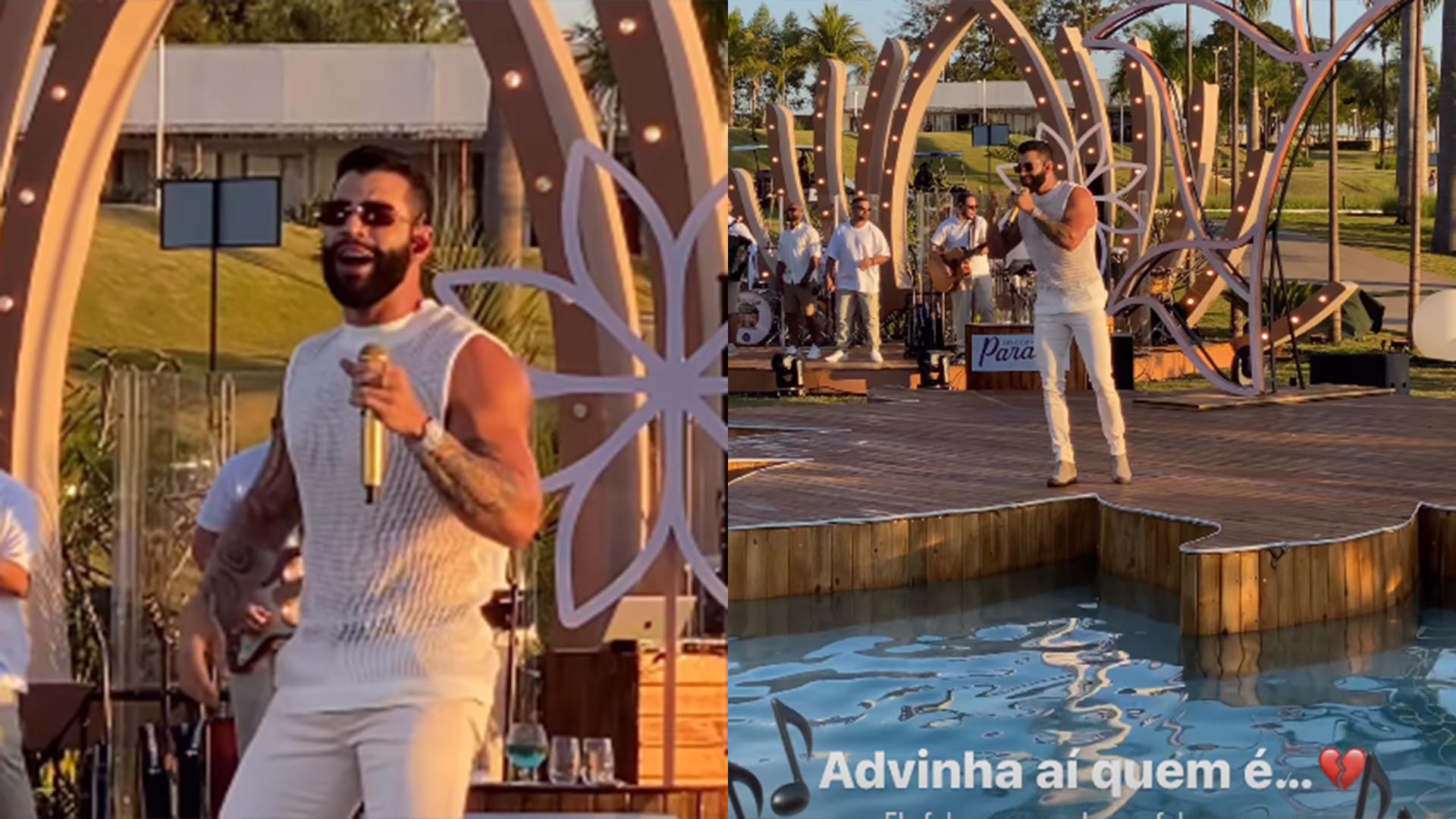 Fã de Gusttavo Lima quase se afoga na piscina da mansão do sertanejo