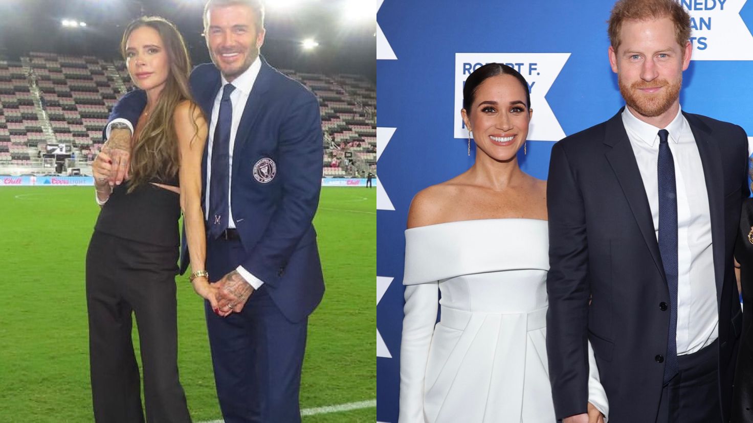 David e Victoria Beckham teriam cortado laços com príncipe Harry e Meghan Markle após briga