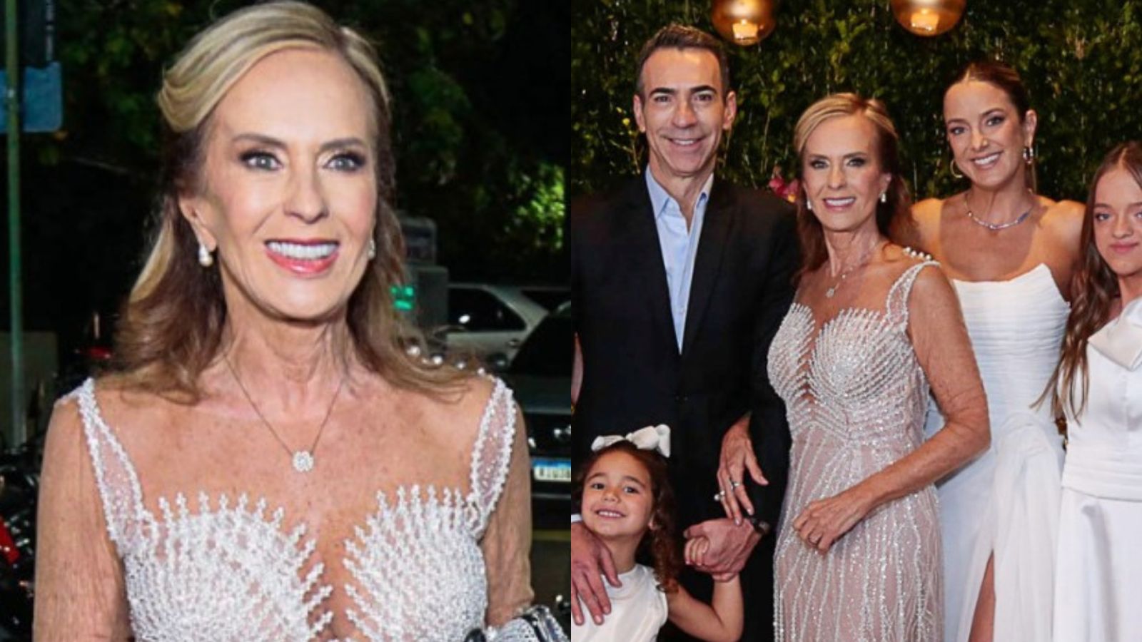 Helô Pinheiro celebra 80 anos com festão ao lado da família no Rio