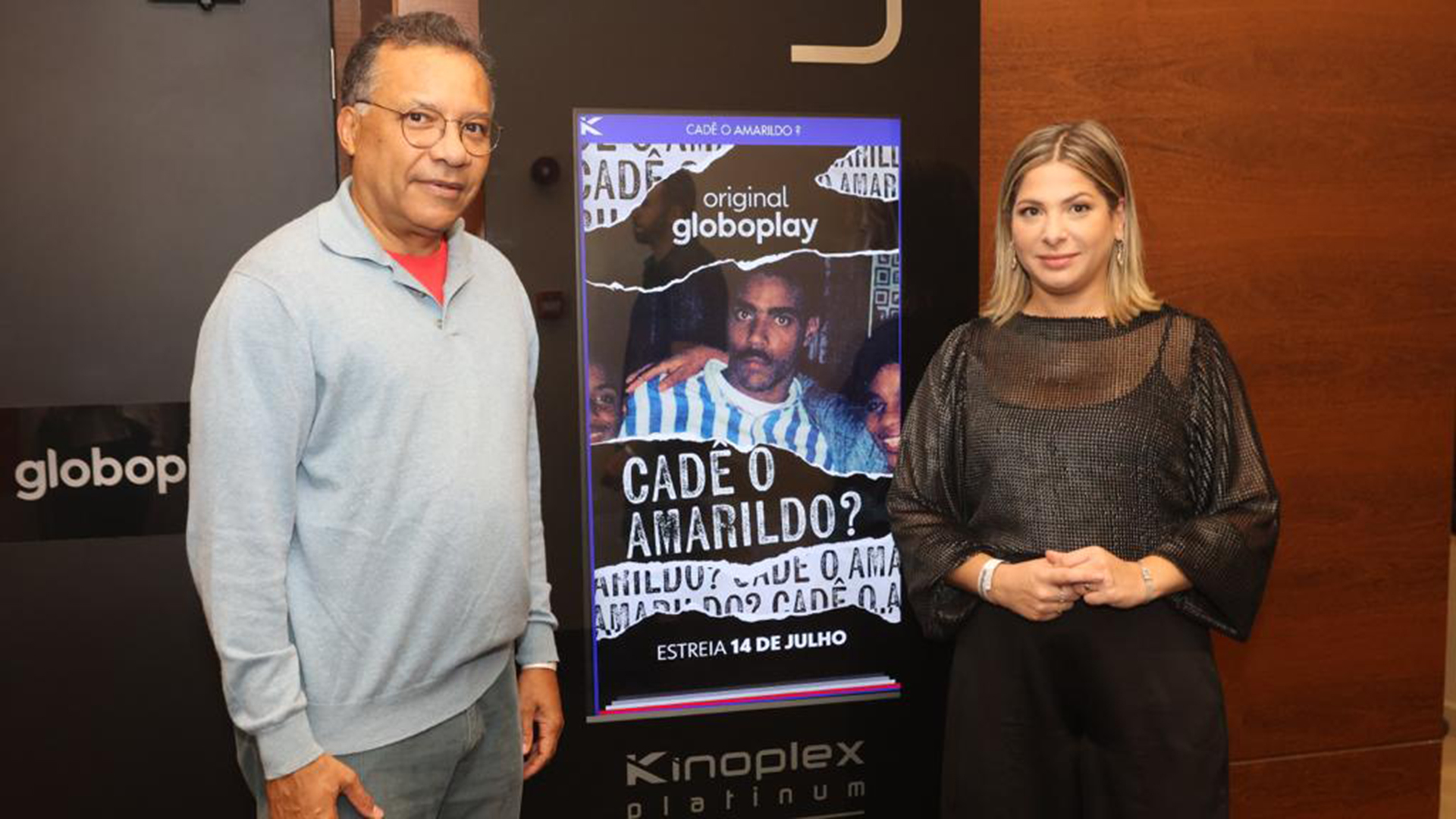 Heraldo Pereira e Daniela Lima prestigiam o lançamento do documentário ‘Cadê o Amarildo?’