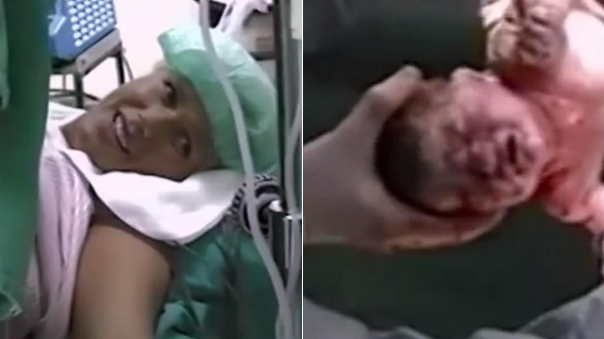 Imagens inéditas do nascimento de Sasha Meneghel são exibidas no Domingão com Huck