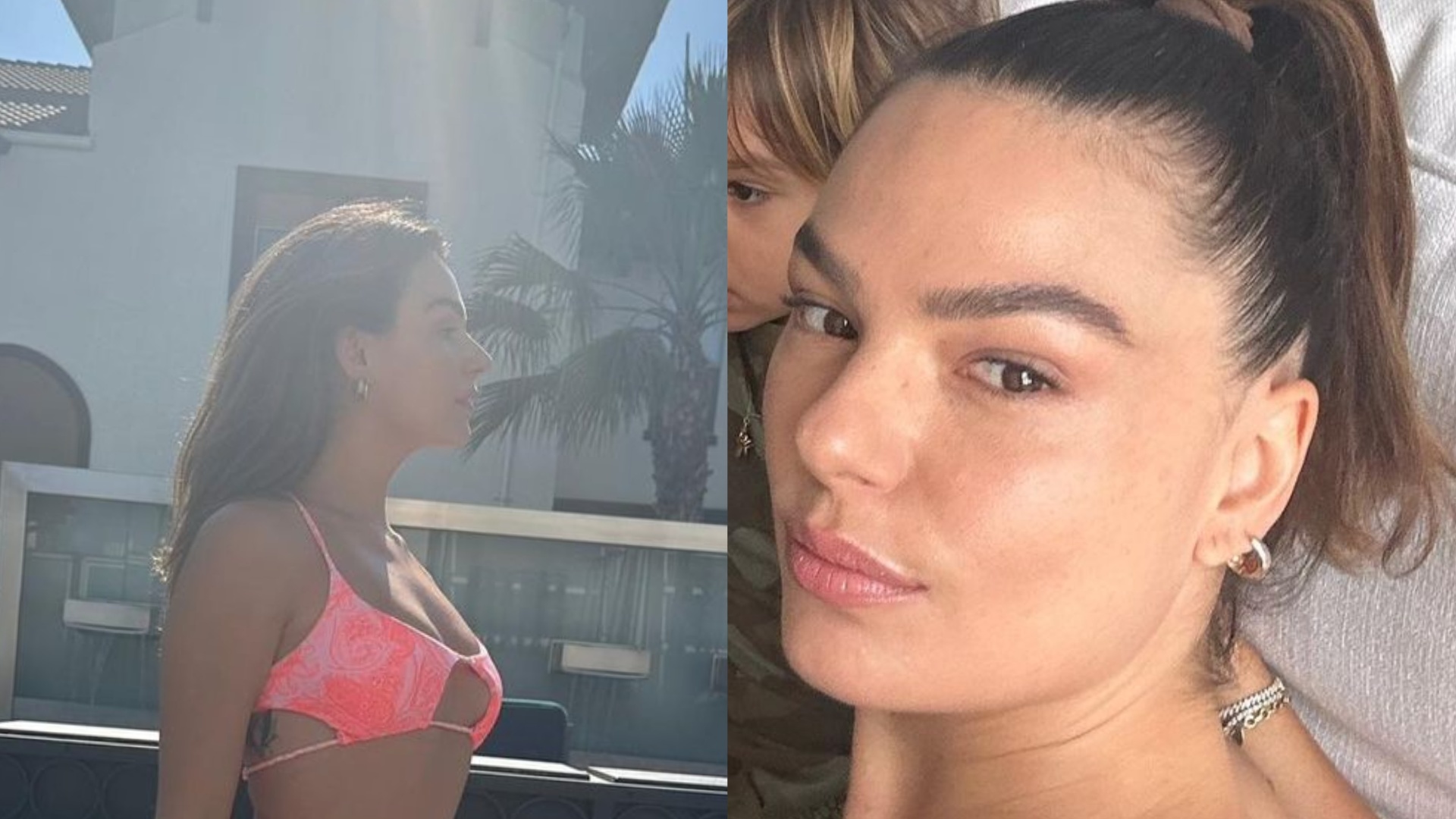 De biquíni, Isis Valverde exibe corpão e encanta com fotos ao lado do filho: ”A cara do seu pai”