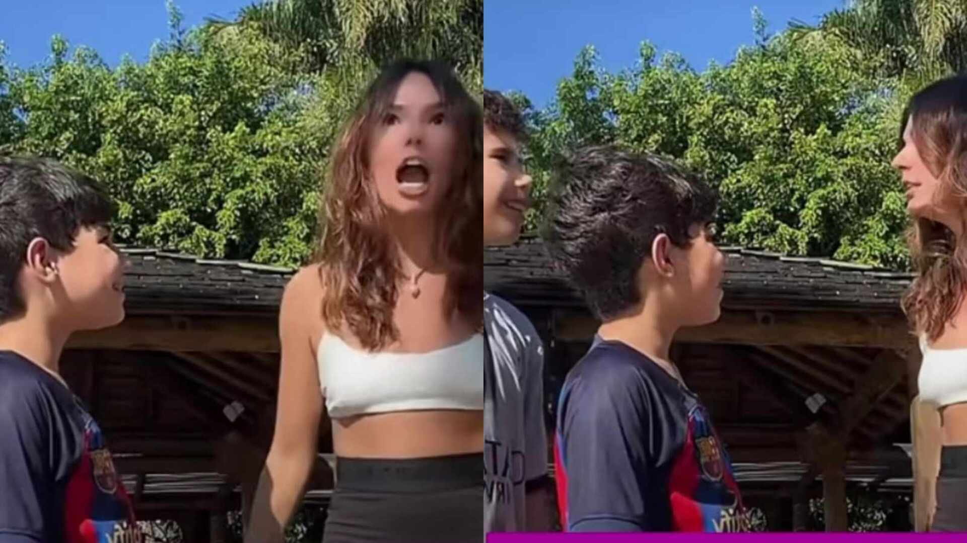 Isis Valverde chama a atenção ao surgir com os filhos de Wanessa Camargo